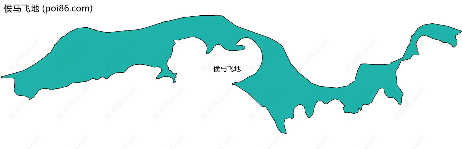 侯马飞地边界地图