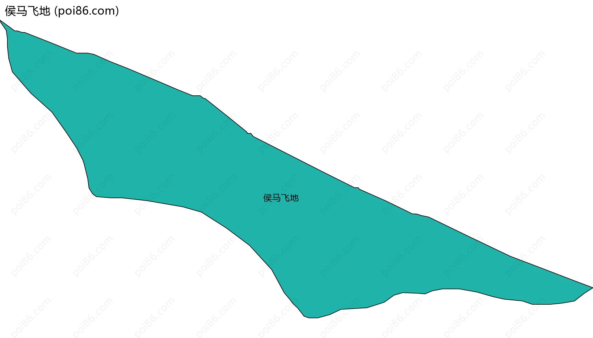 侯马飞地边界地图