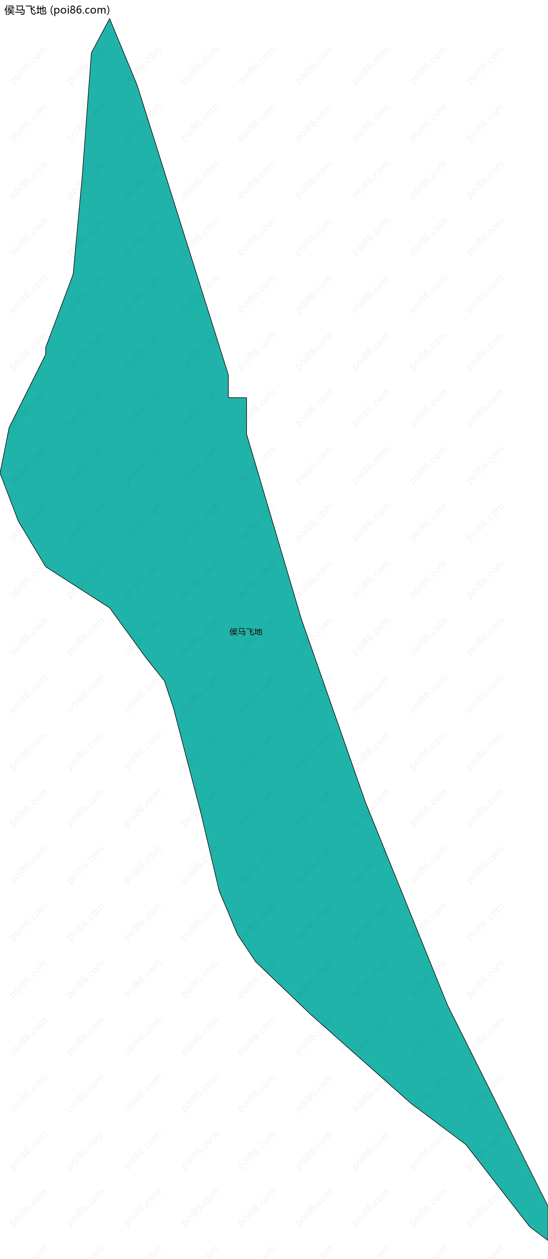 侯马飞地边界地图