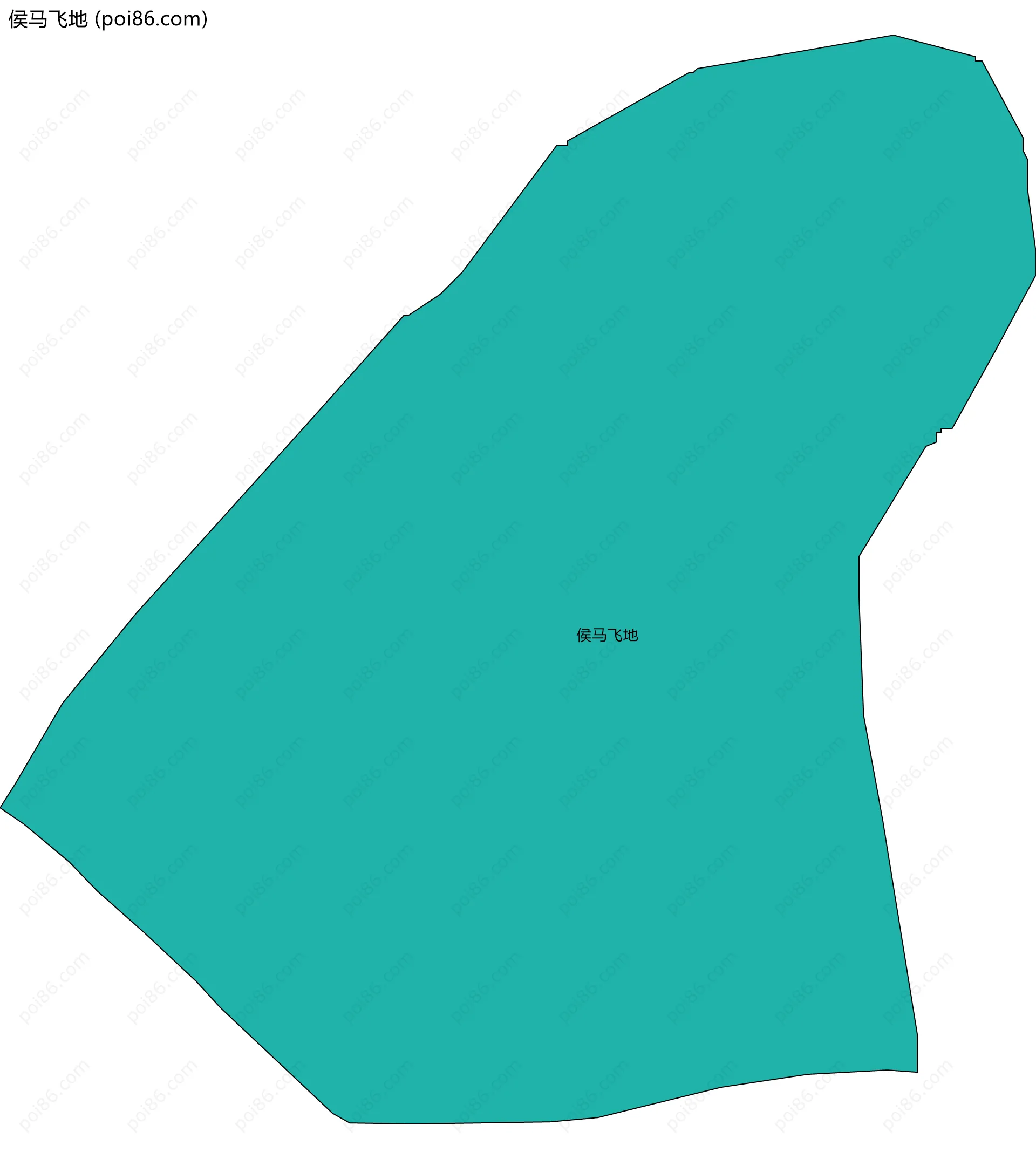侯马飞地边界地图