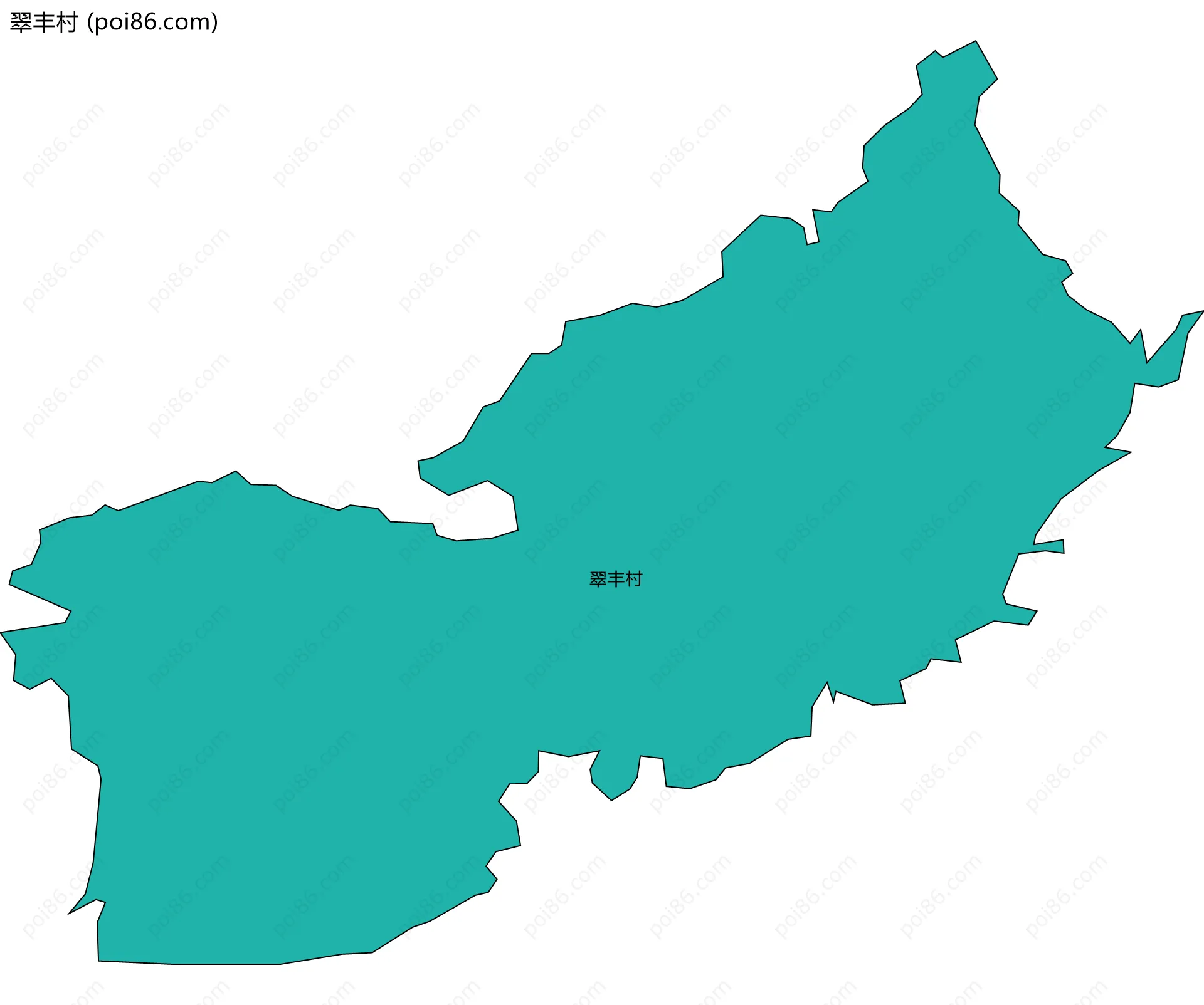 翠丰村边界地图