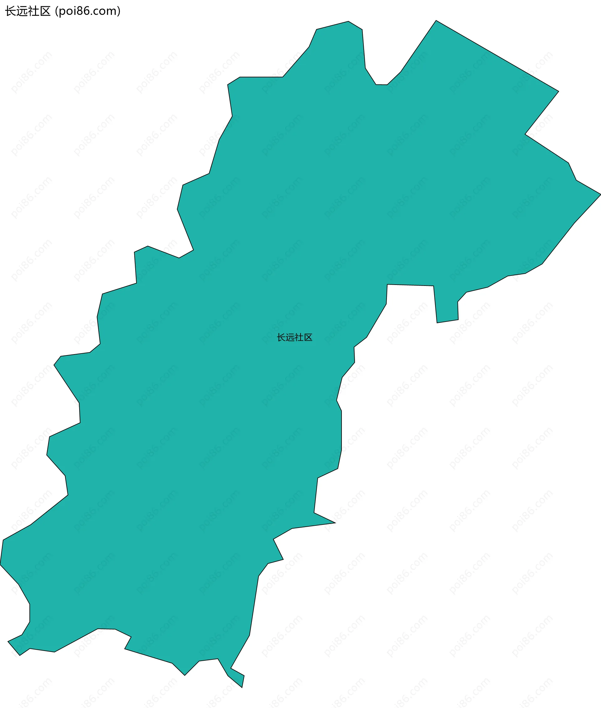 长远社区边界地图