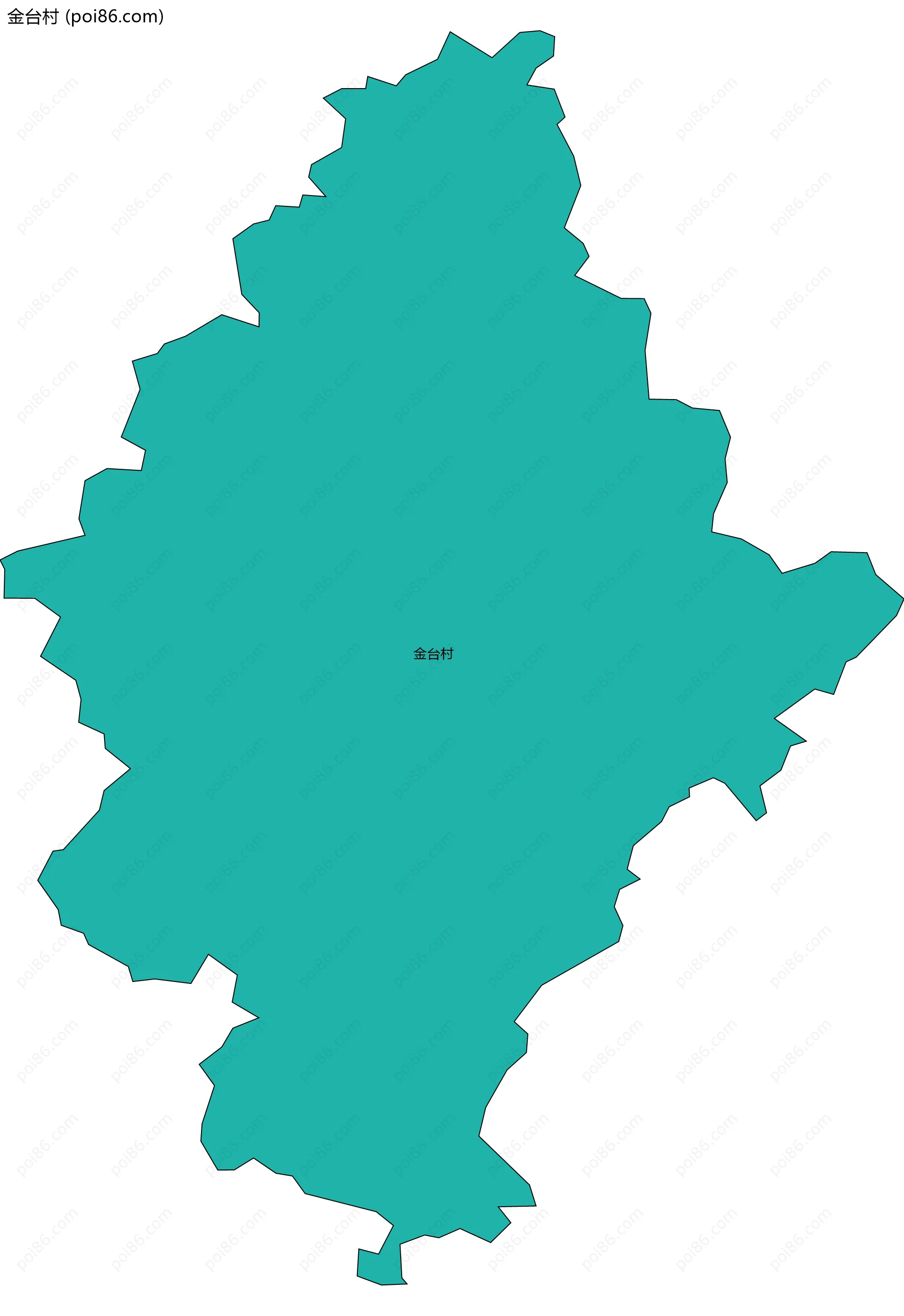 金台村边界地图