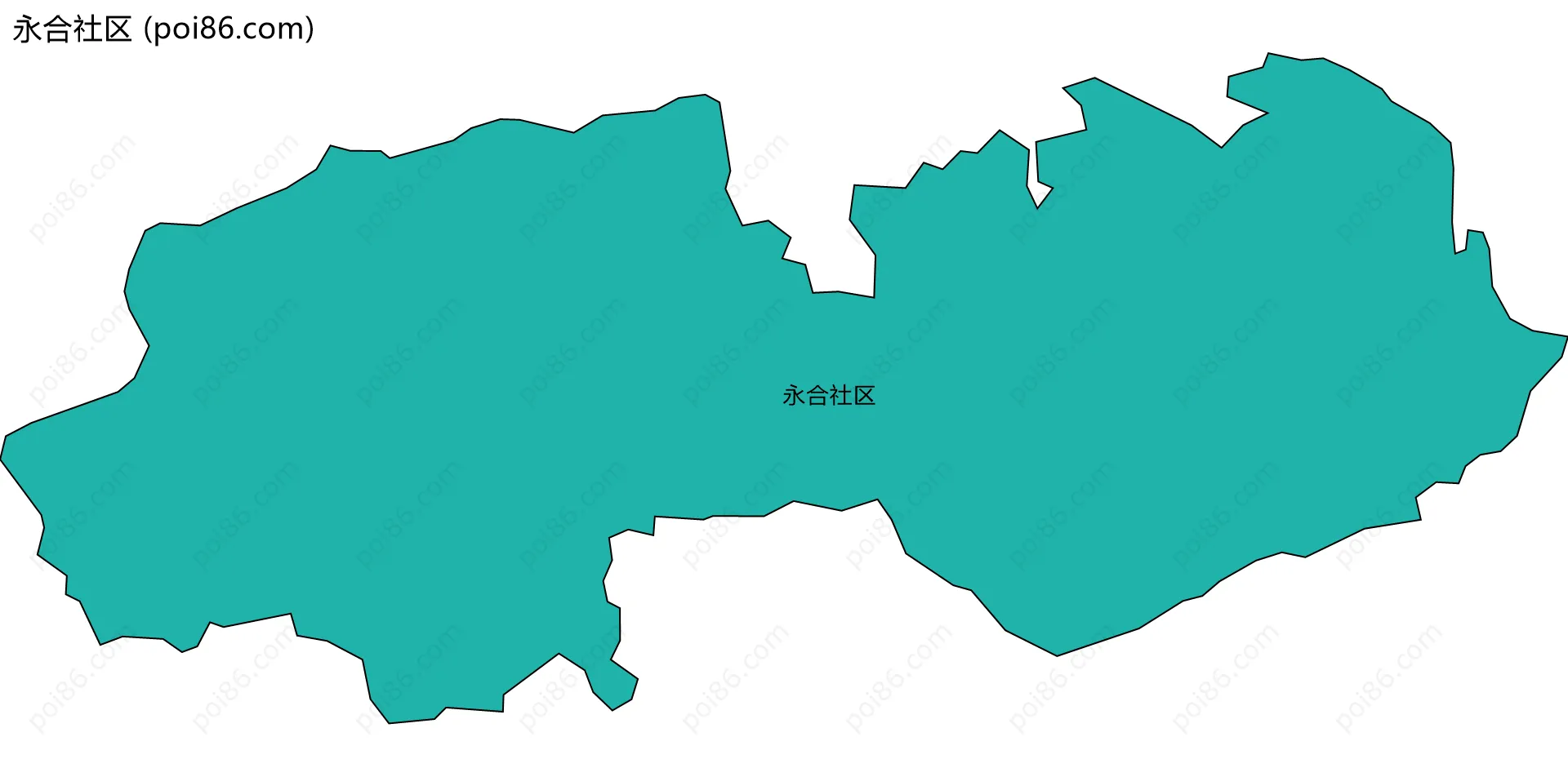 永合社区边界地图