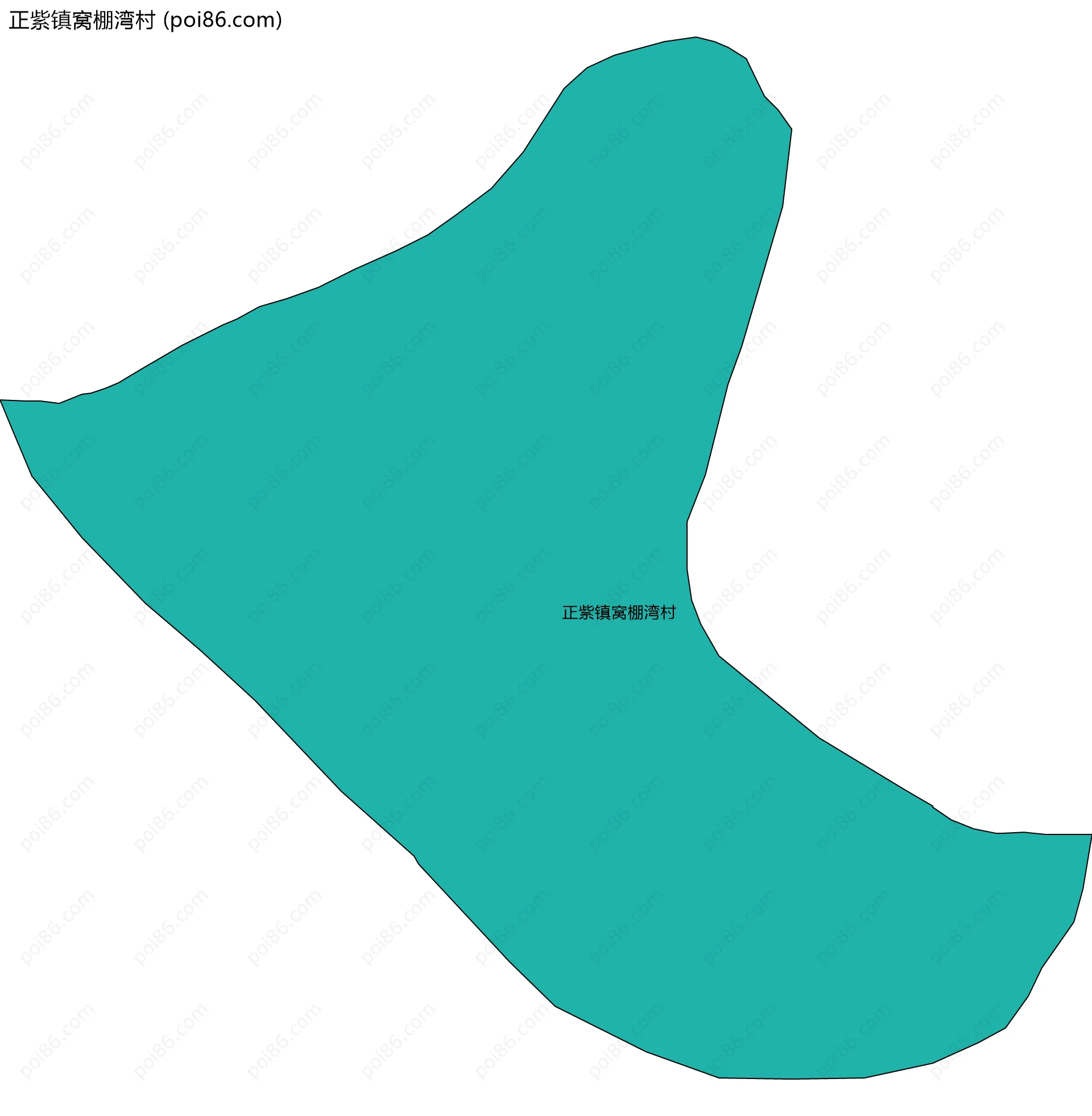 正紫镇窝棚湾村边界地图