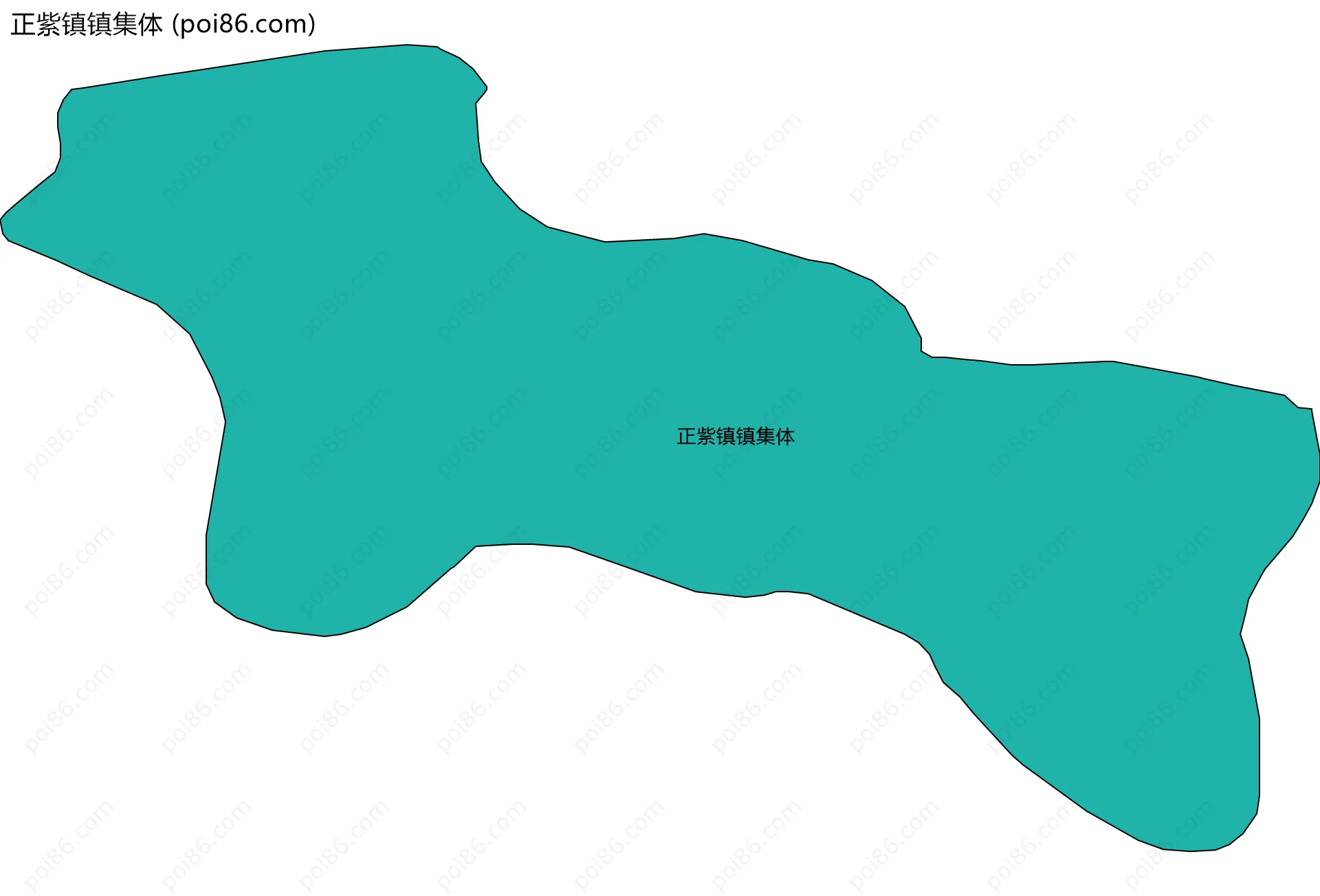 正紫镇镇集体边界地图