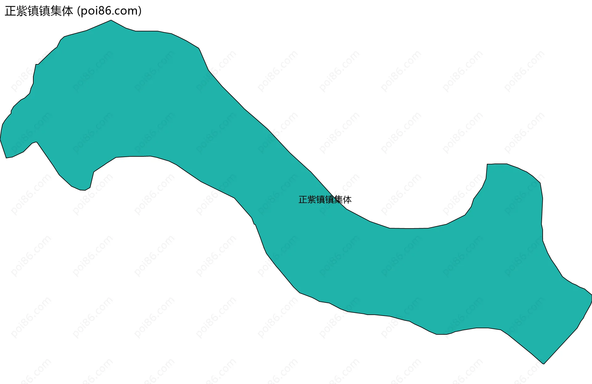 正紫镇镇集体边界地图