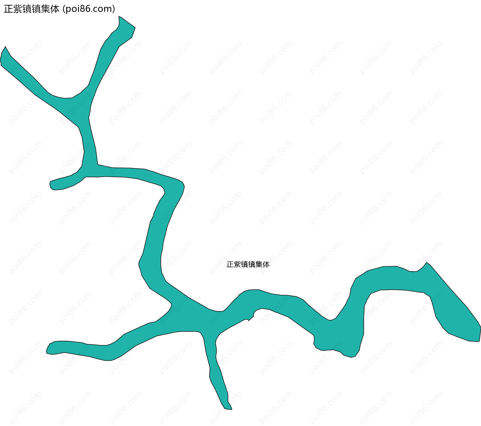 正紫镇镇集体边界地图