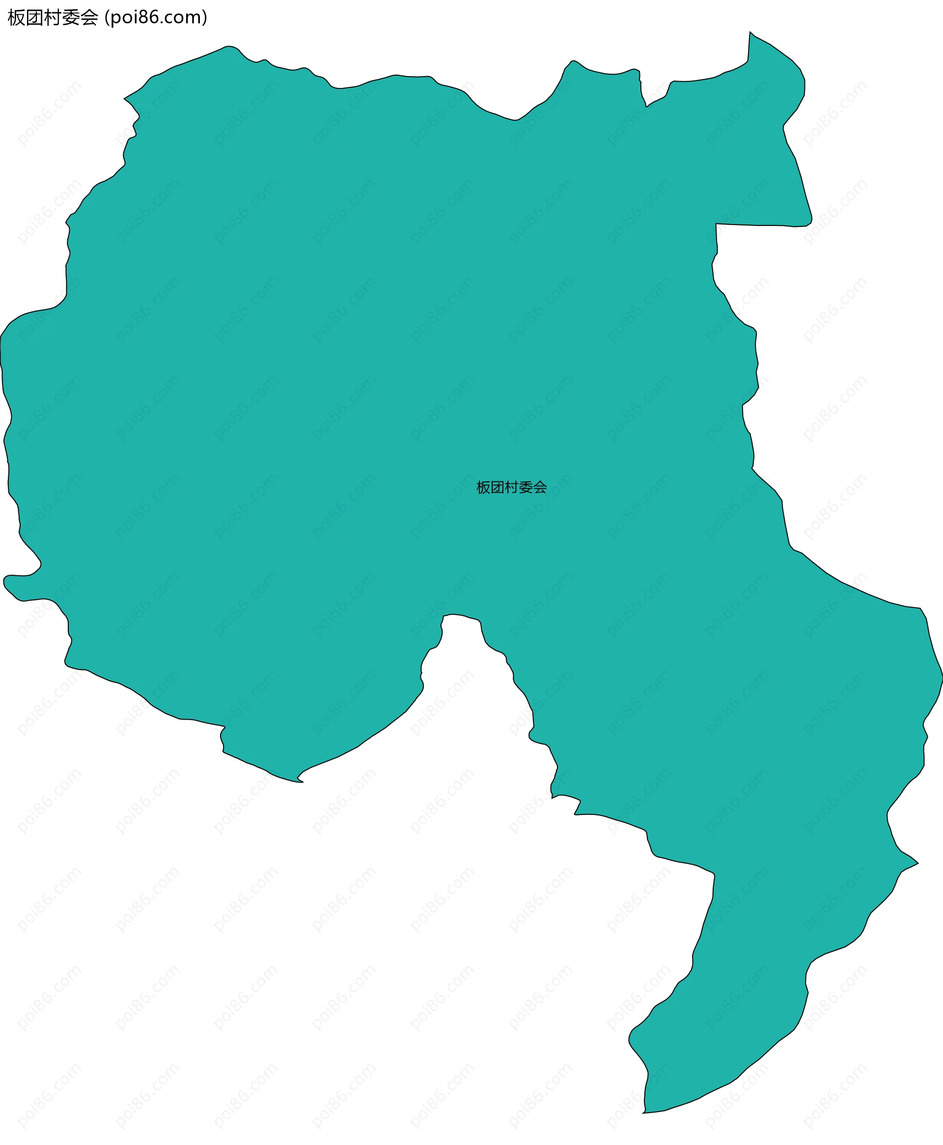 板团村委会边界地图