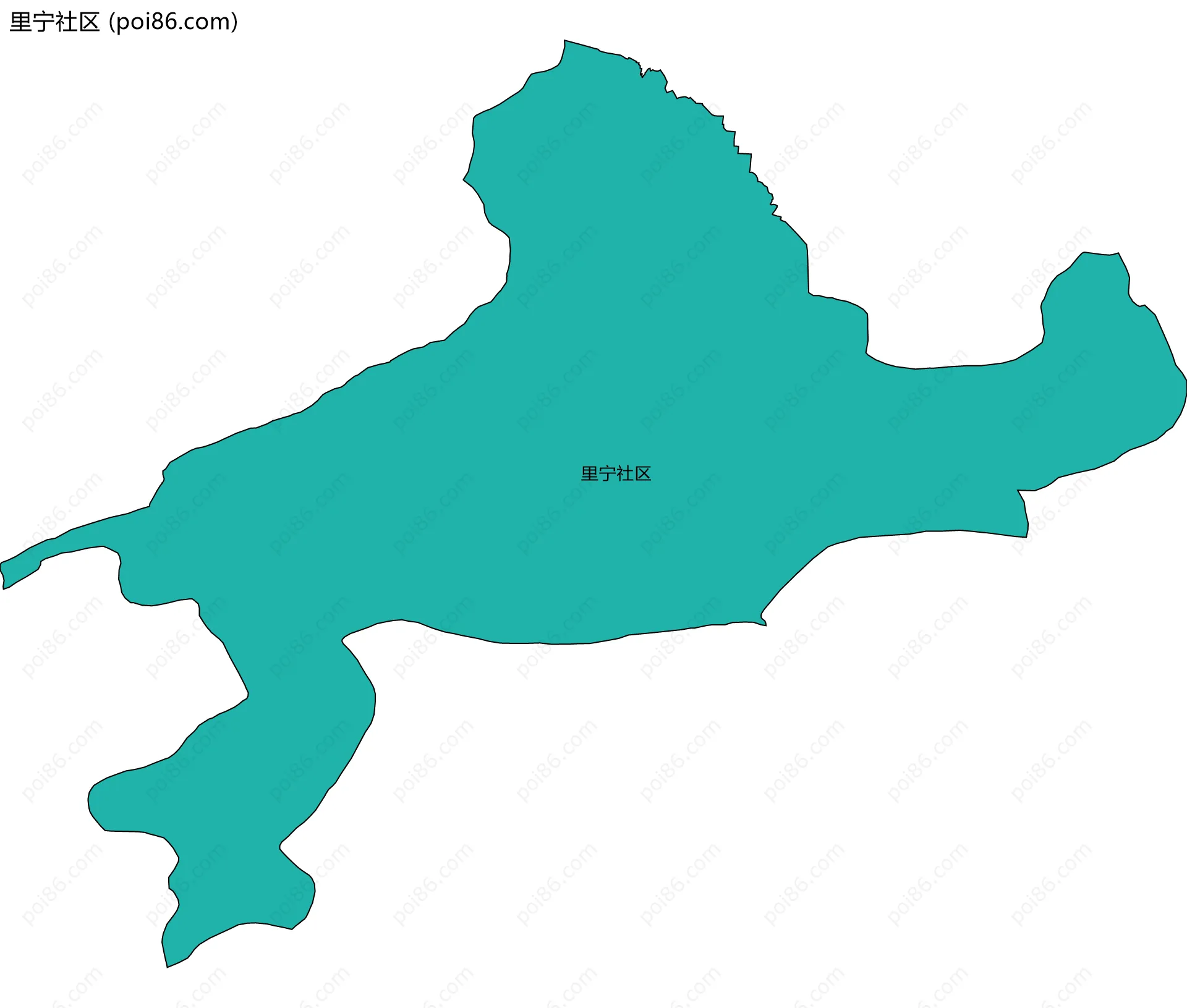 里宁社区边界地图