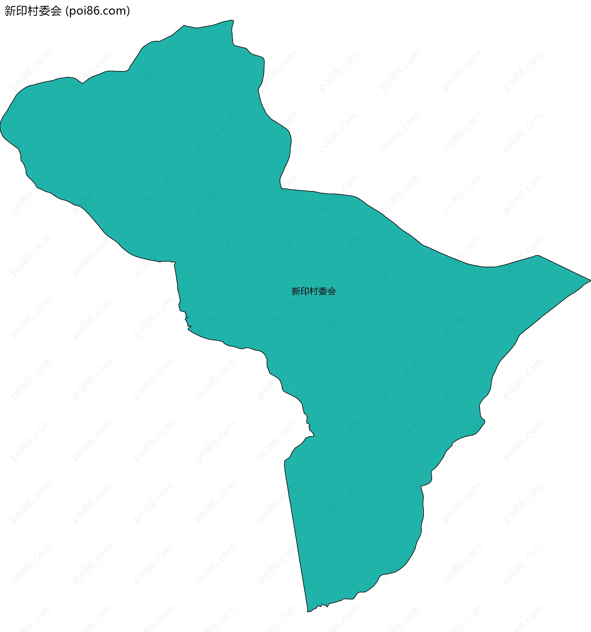 新印村委会边界地图