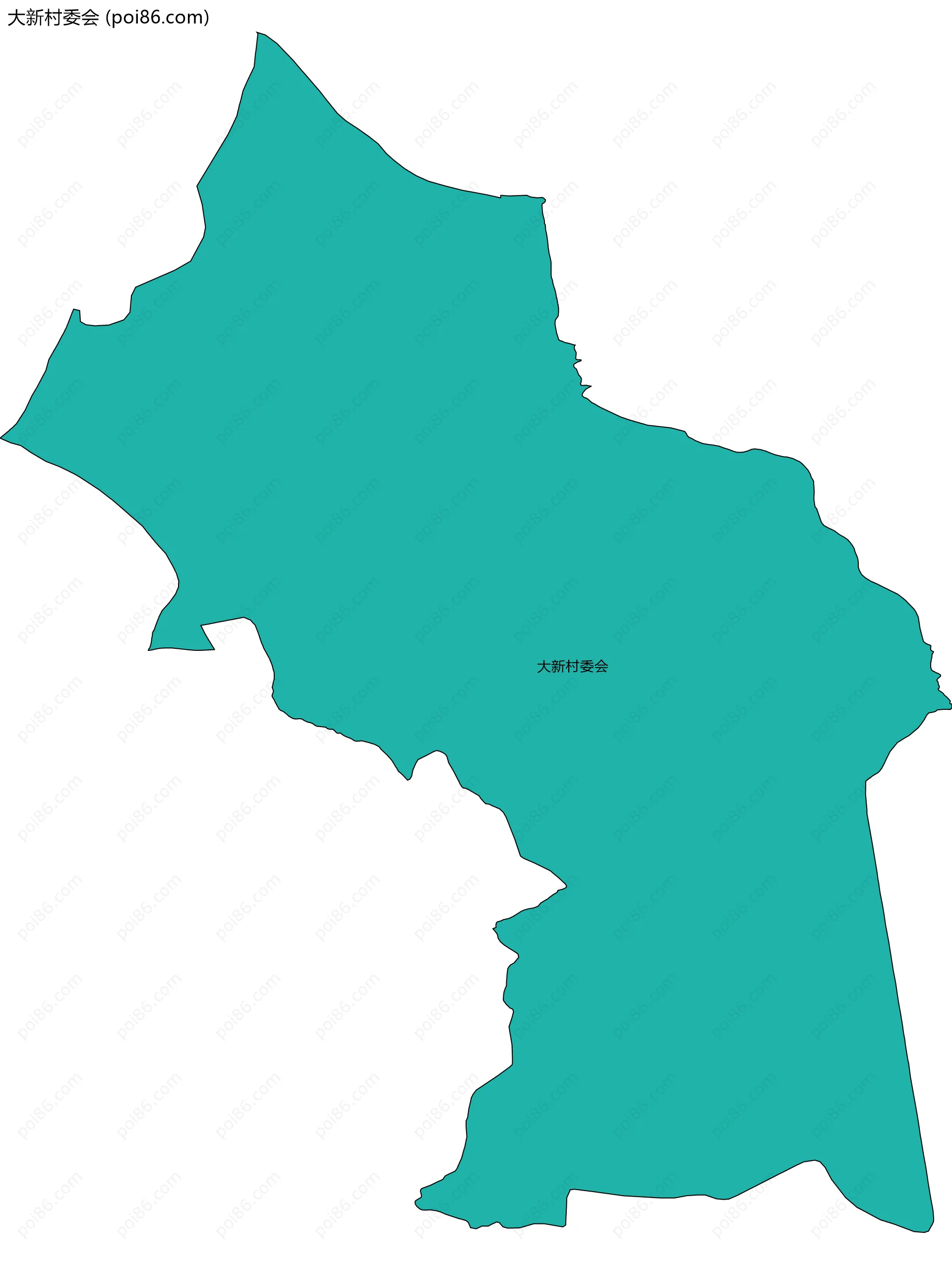 大新村委会边界地图