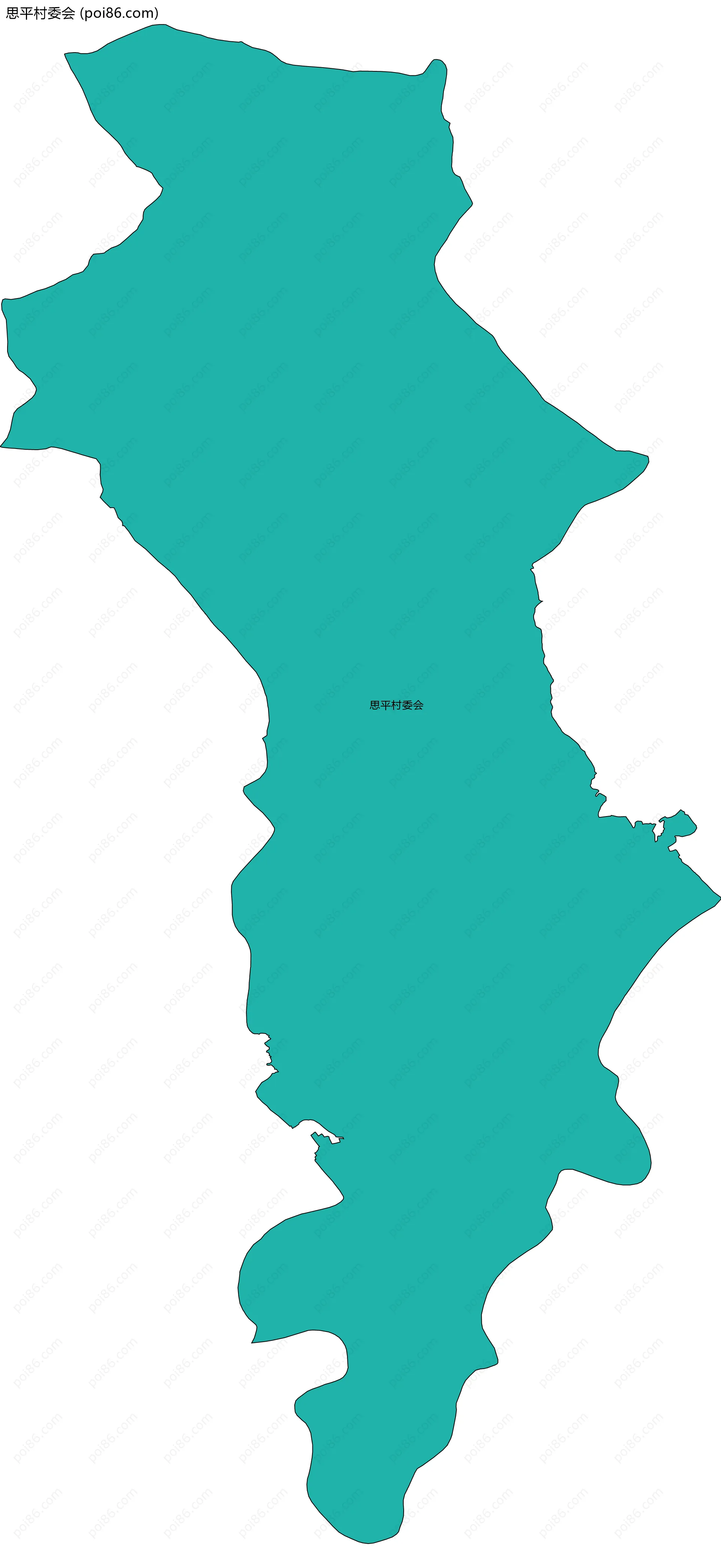 思平村委会边界地图