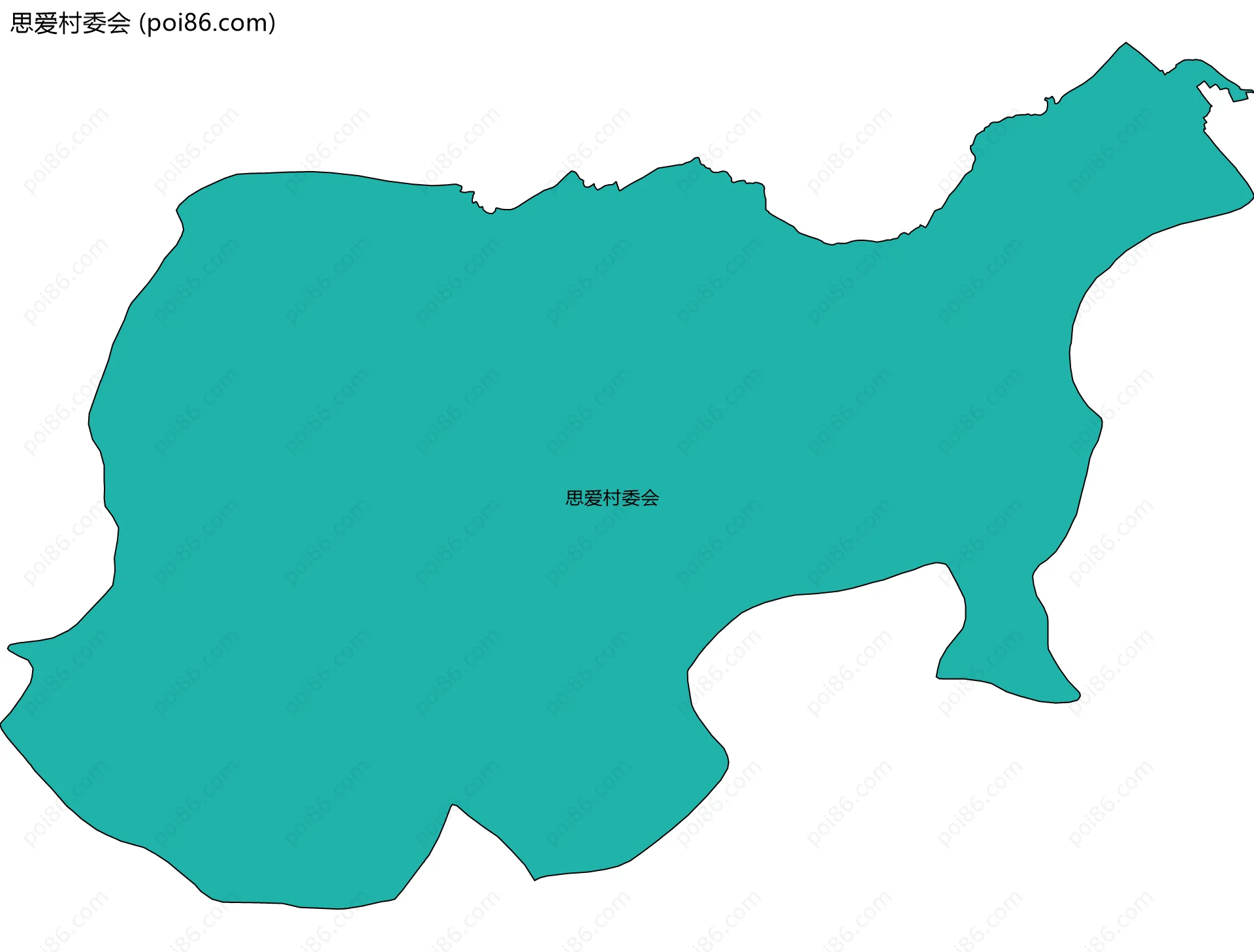 思爱村委会边界地图