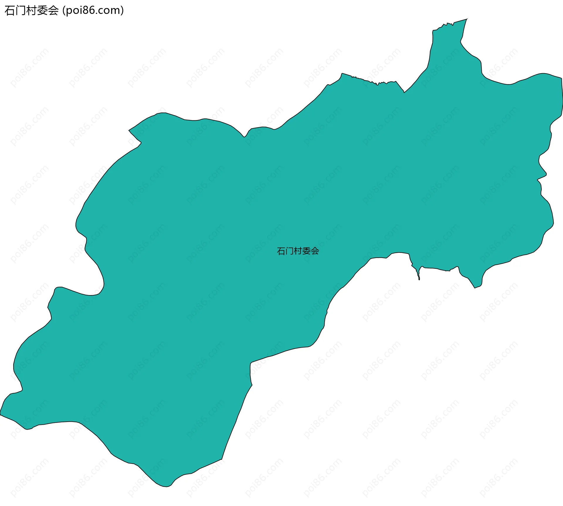 石门村委会边界地图
