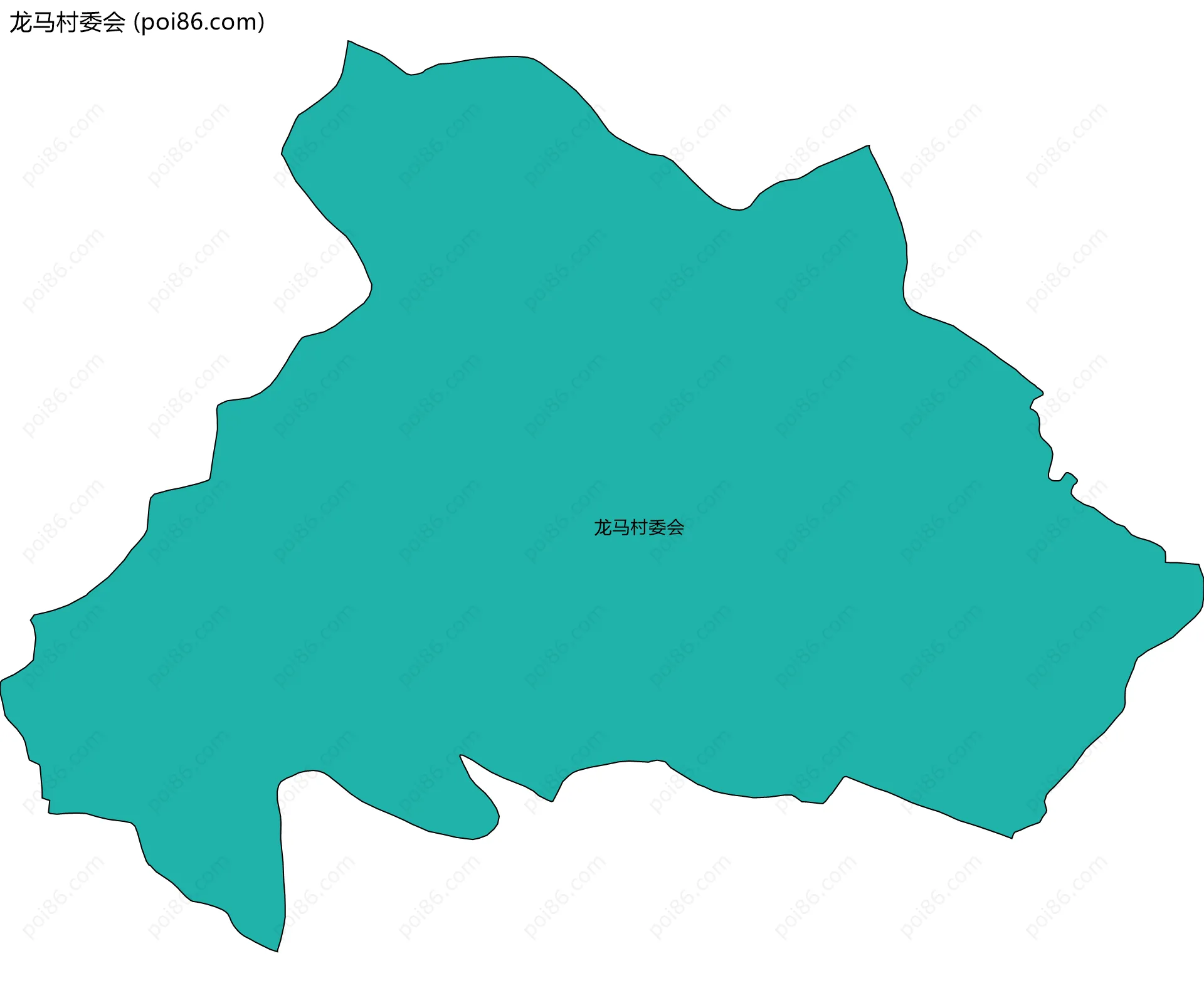 龙马村委会边界地图