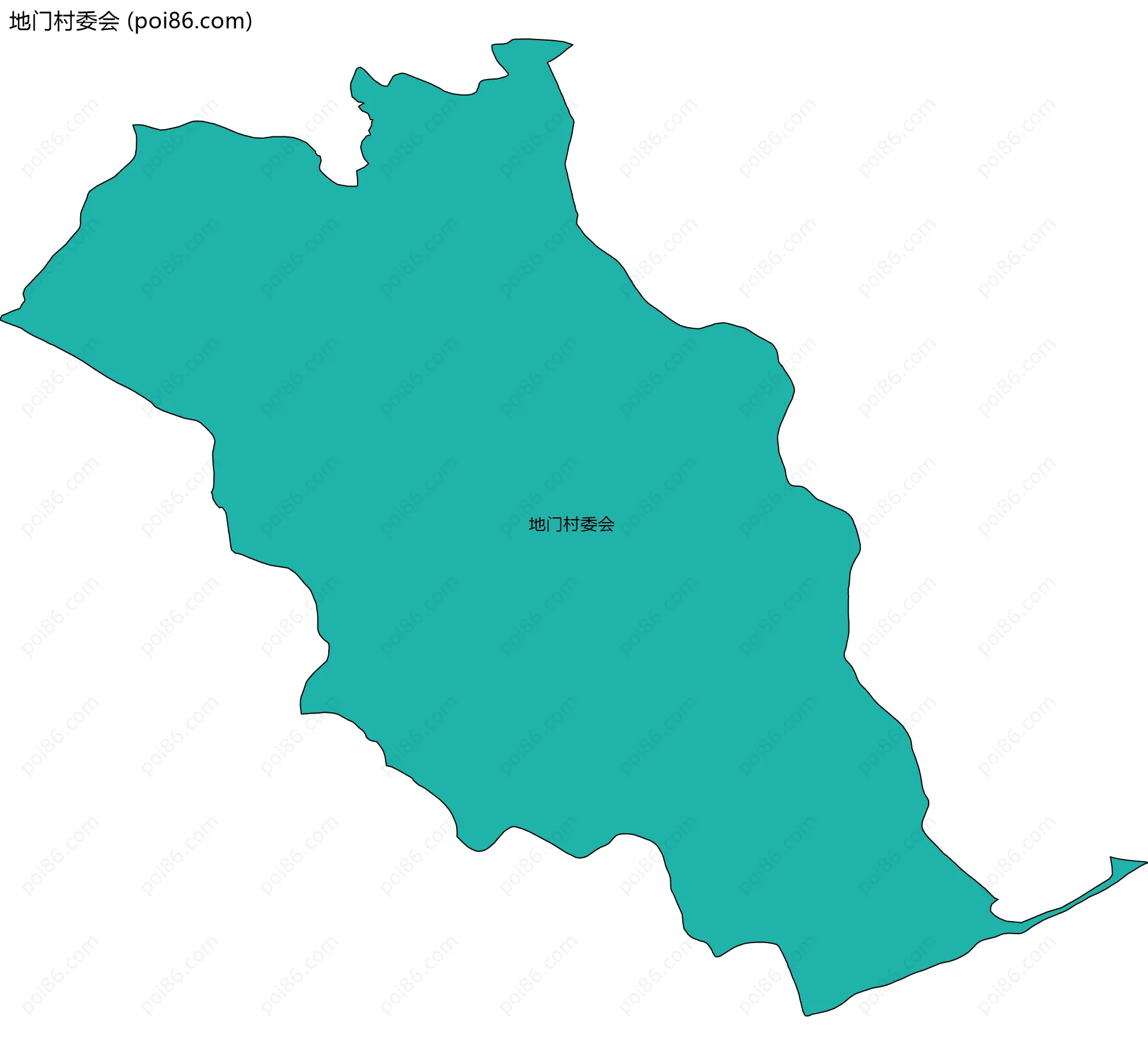 地门村委会边界地图