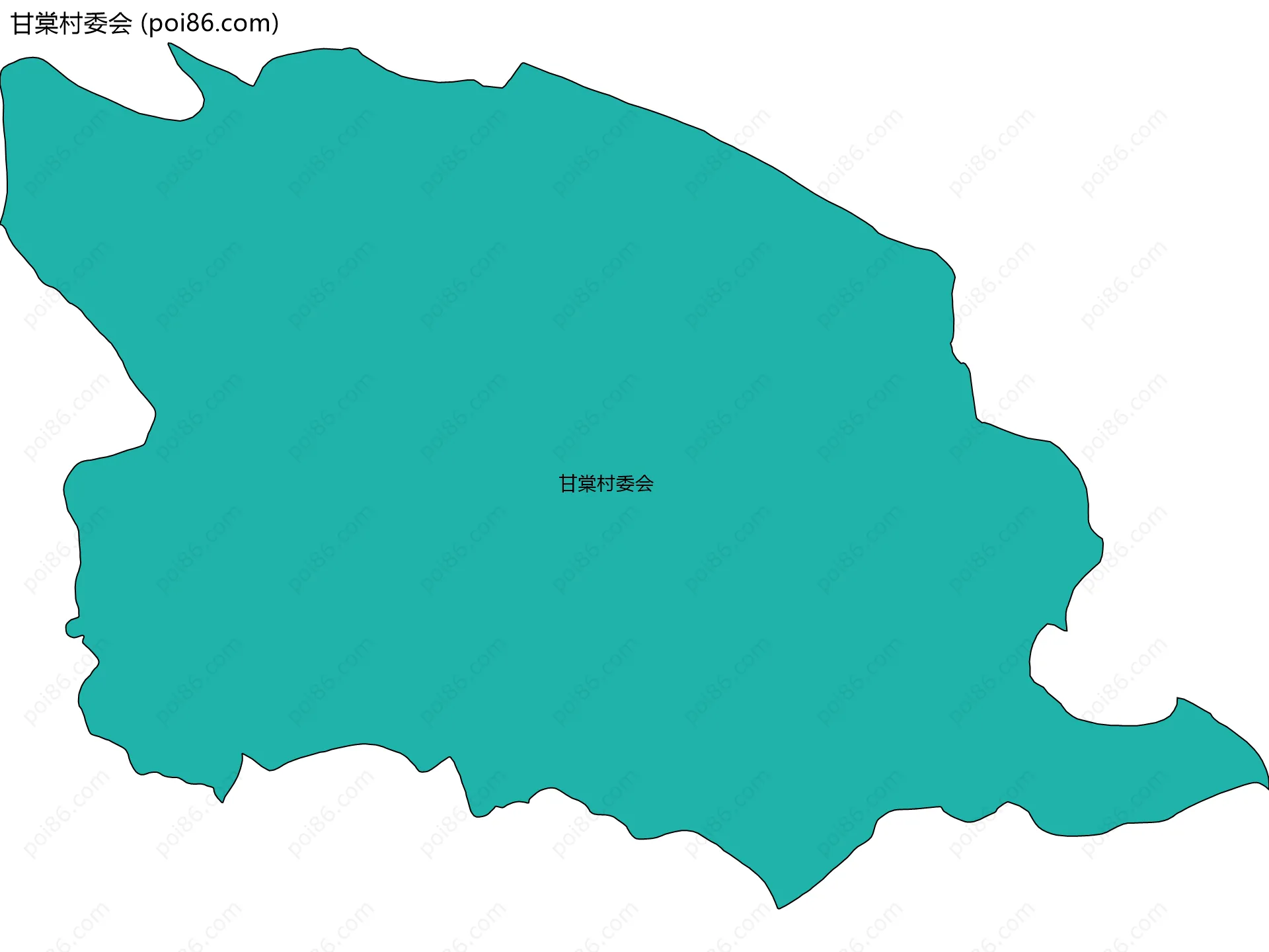 甘棠村委会边界地图