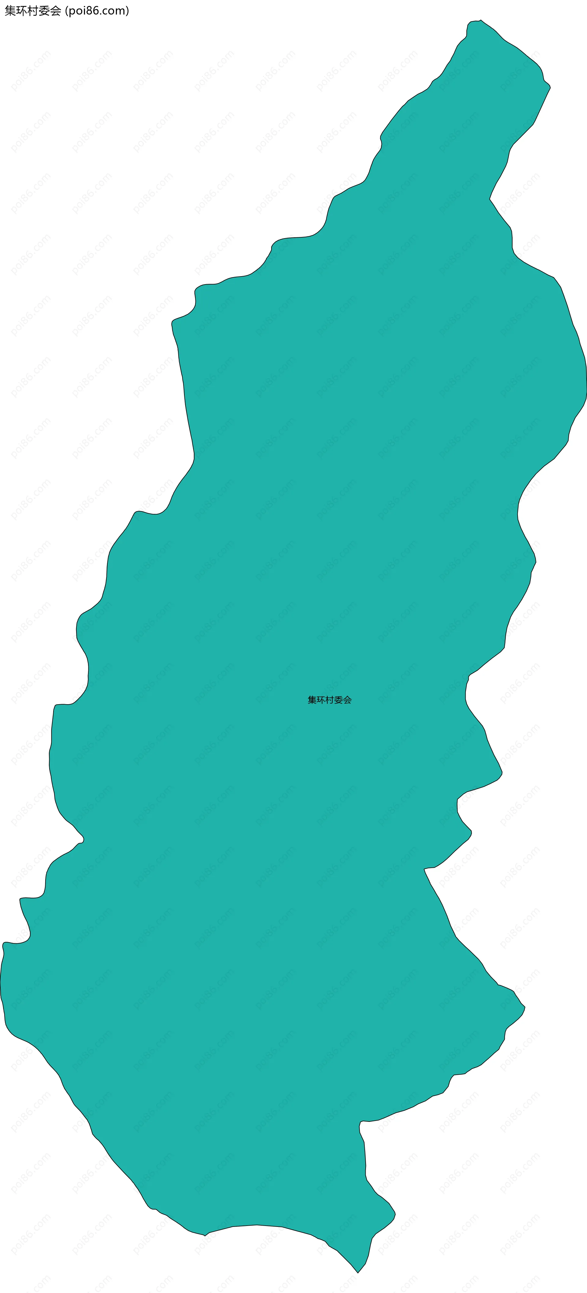 集环村委会边界地图