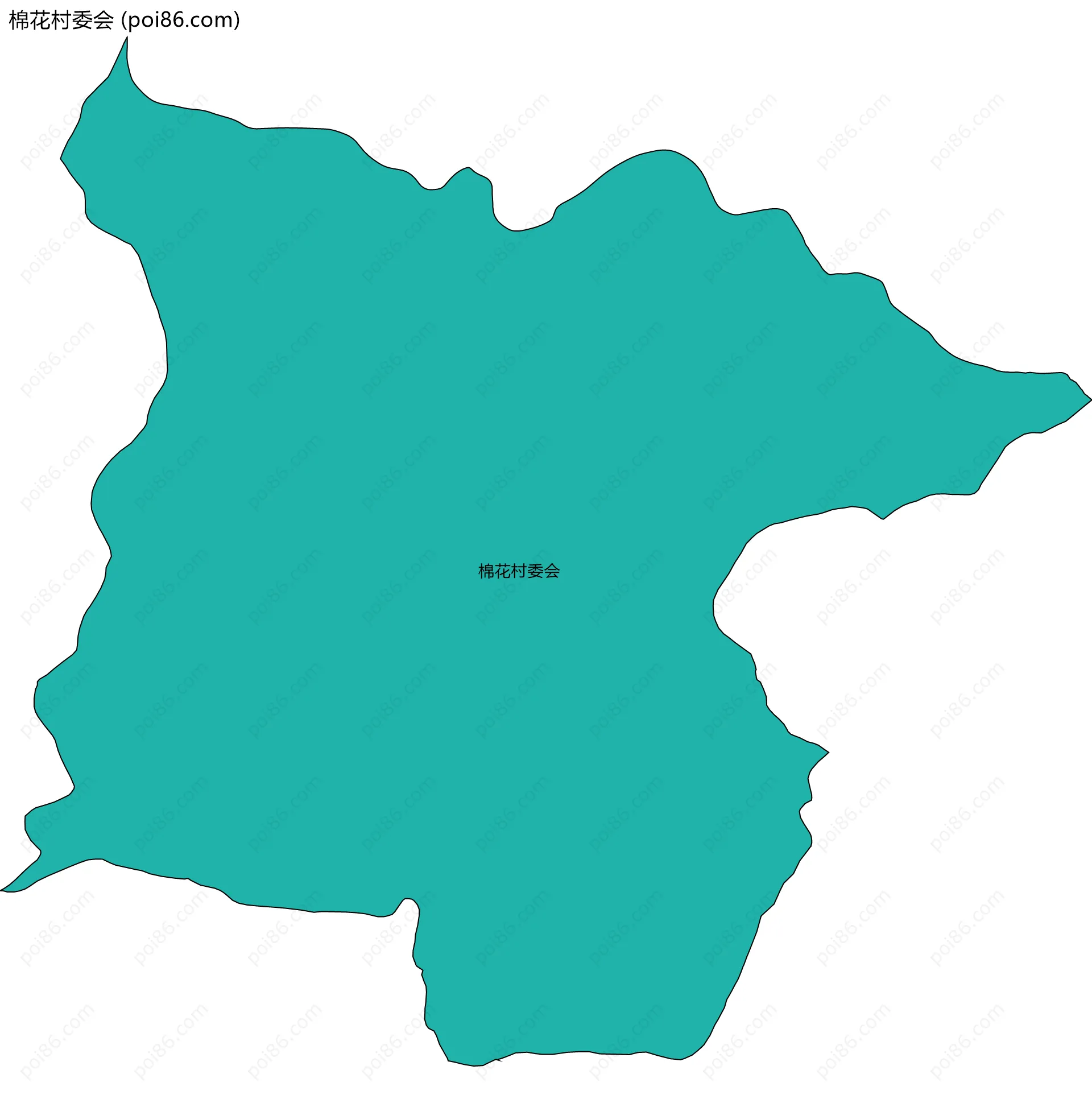 棉花村委会边界地图