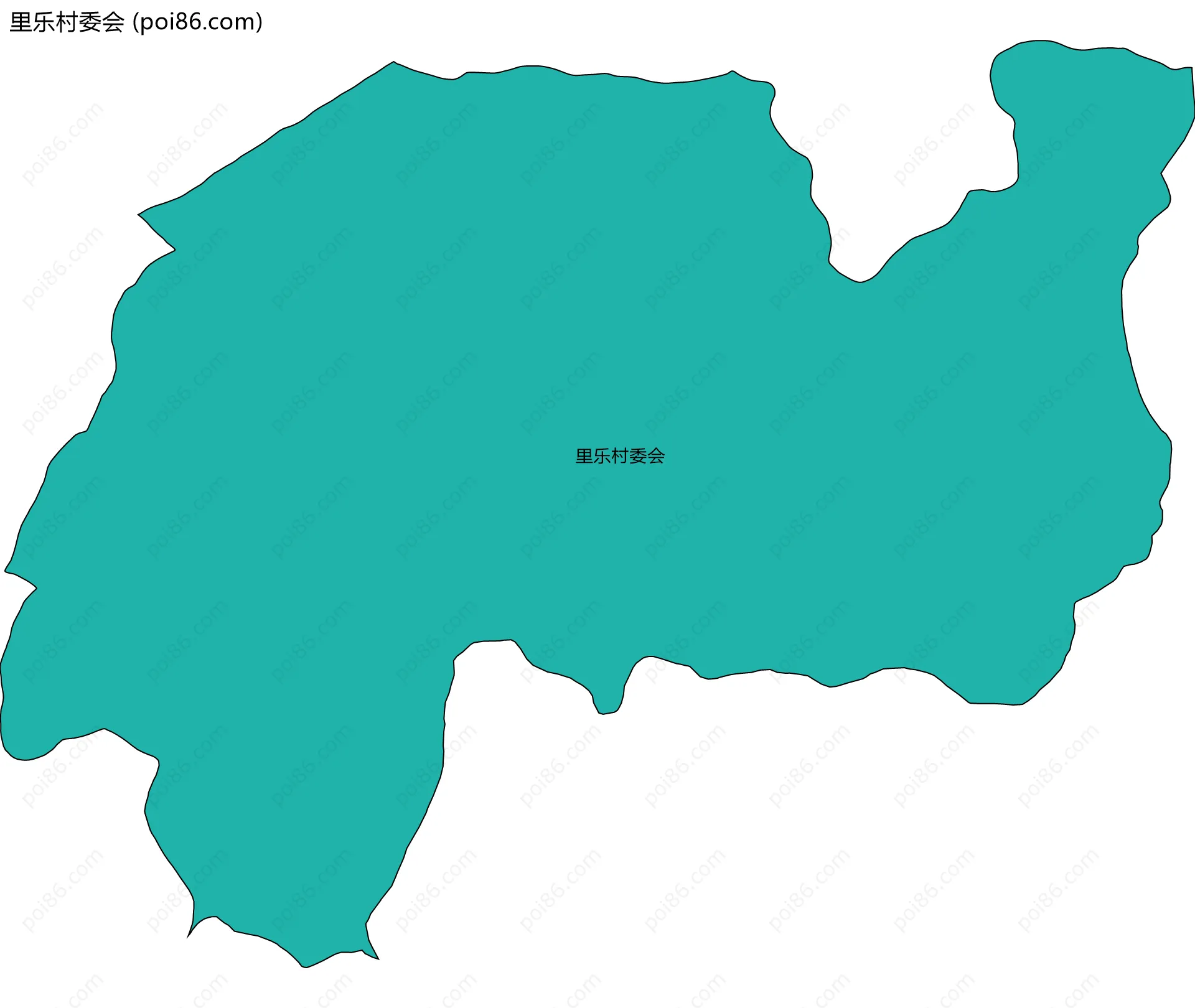 里乐村委会边界地图