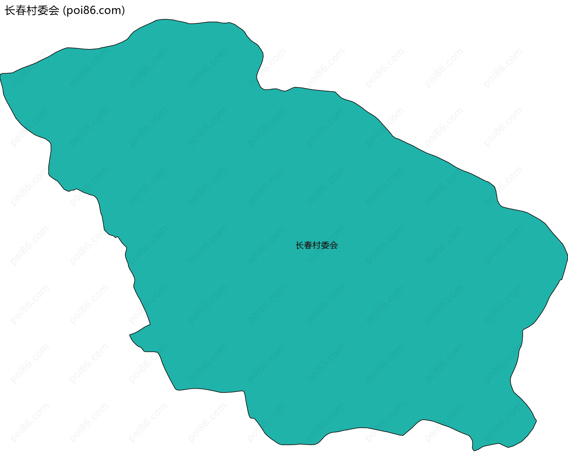 长春村委会边界地图