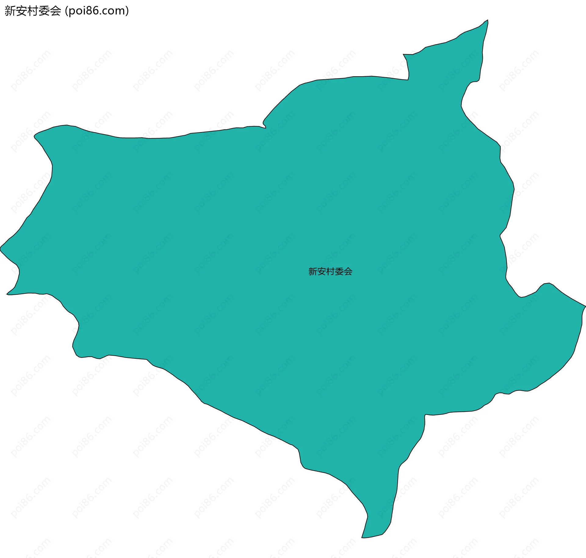 新安村委会边界地图