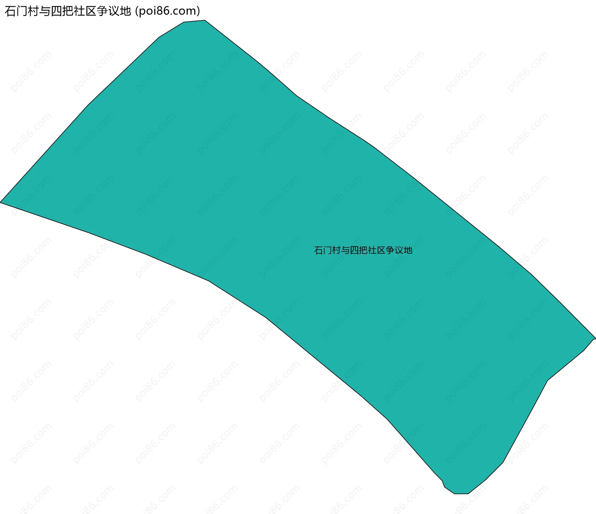 石门村与四把社区争议地边界地图