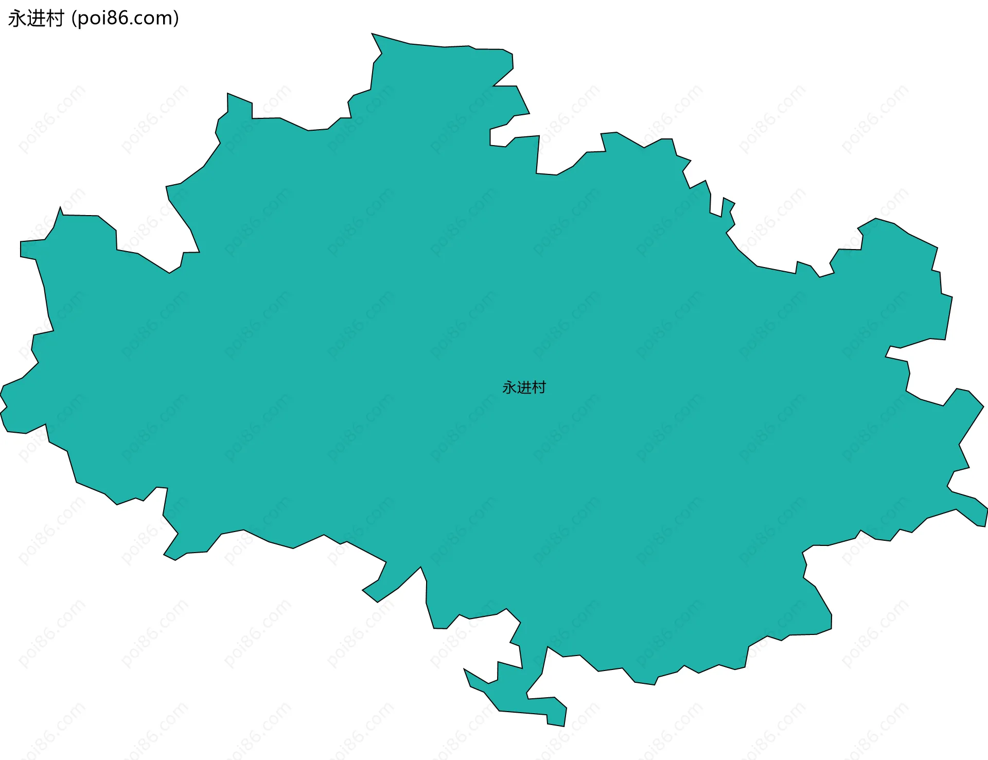 永进村边界地图