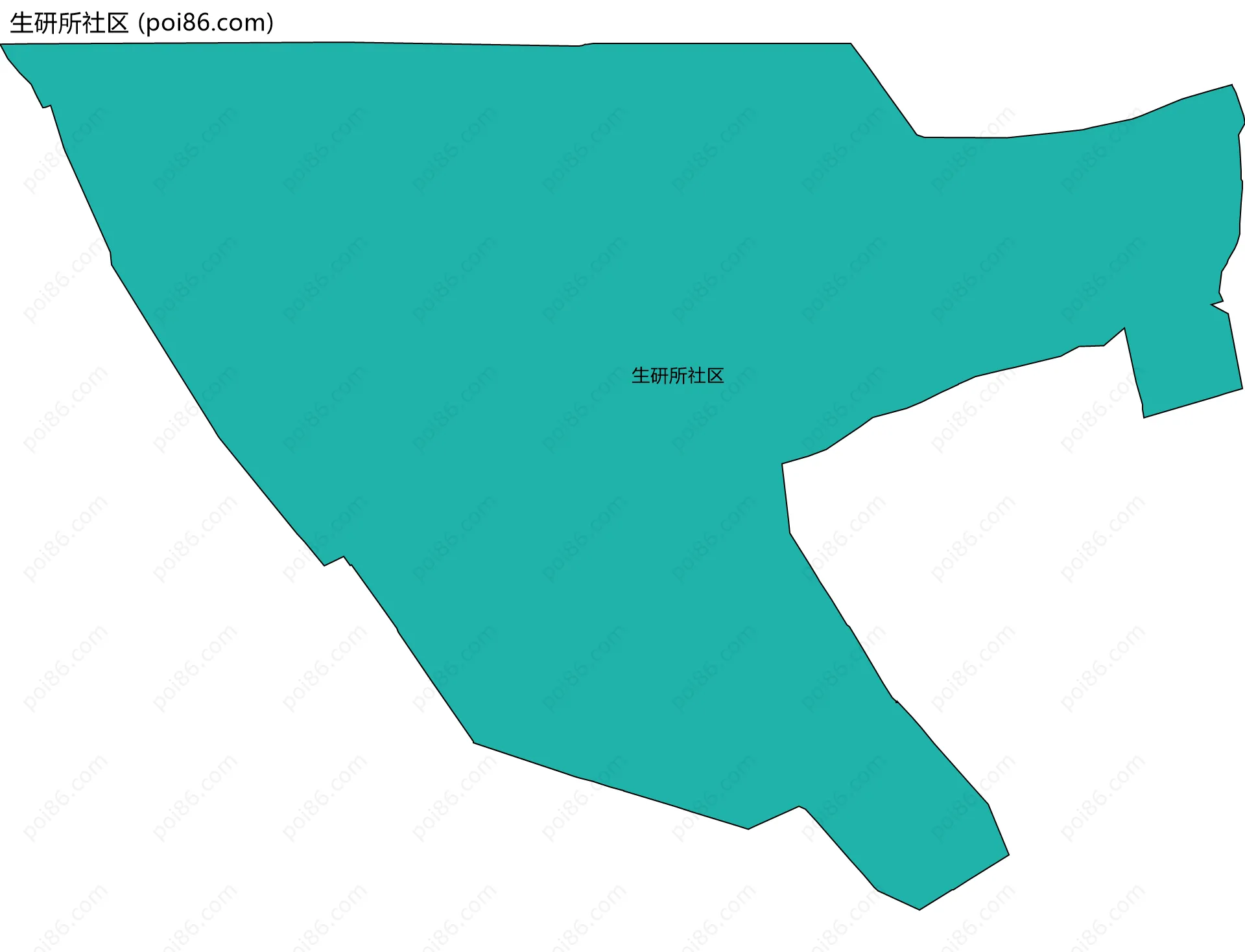 生研所社区边界地图