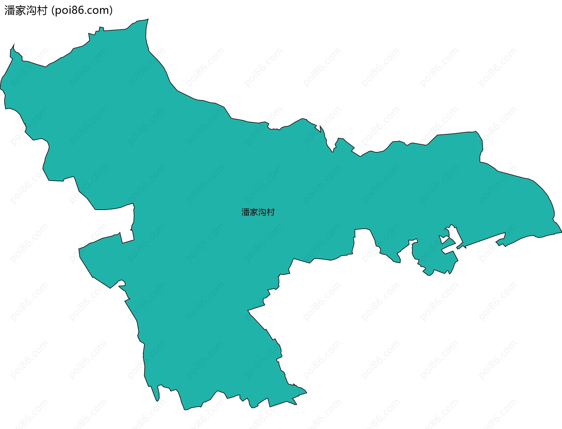 潘家沟村边界地图