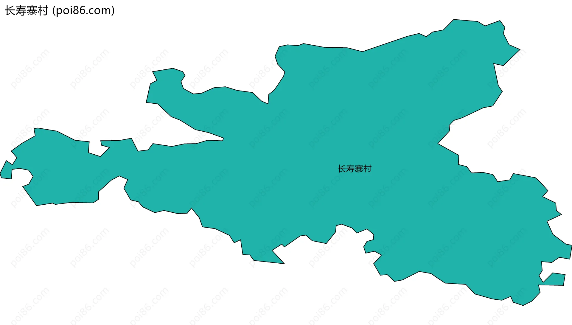 长寿寨村边界地图