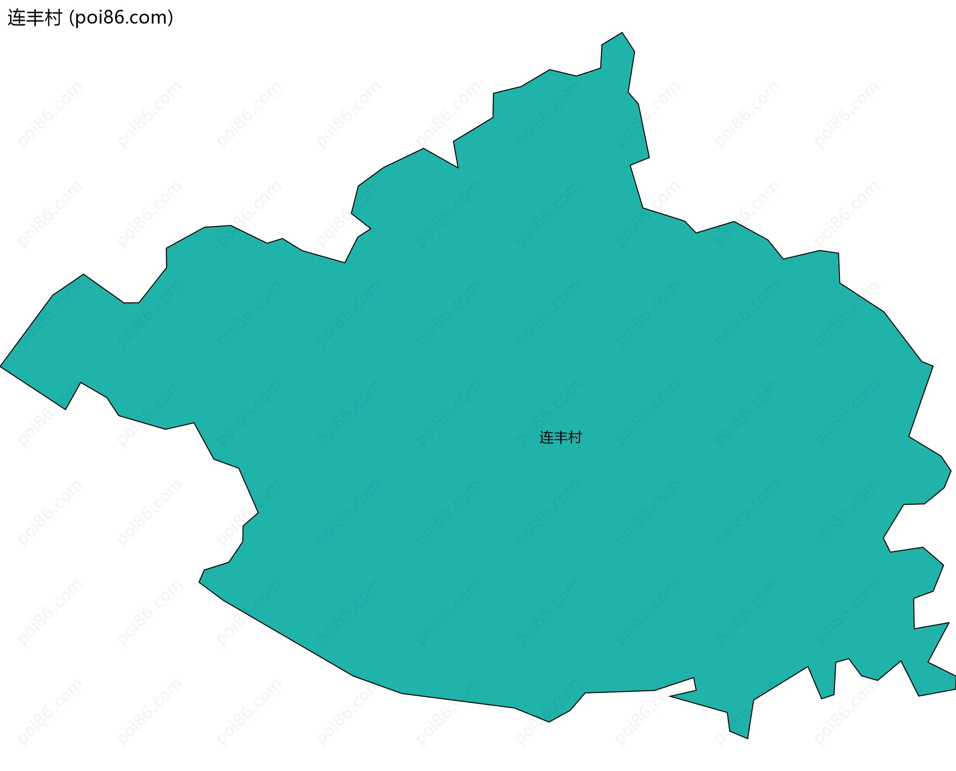 连丰村边界地图