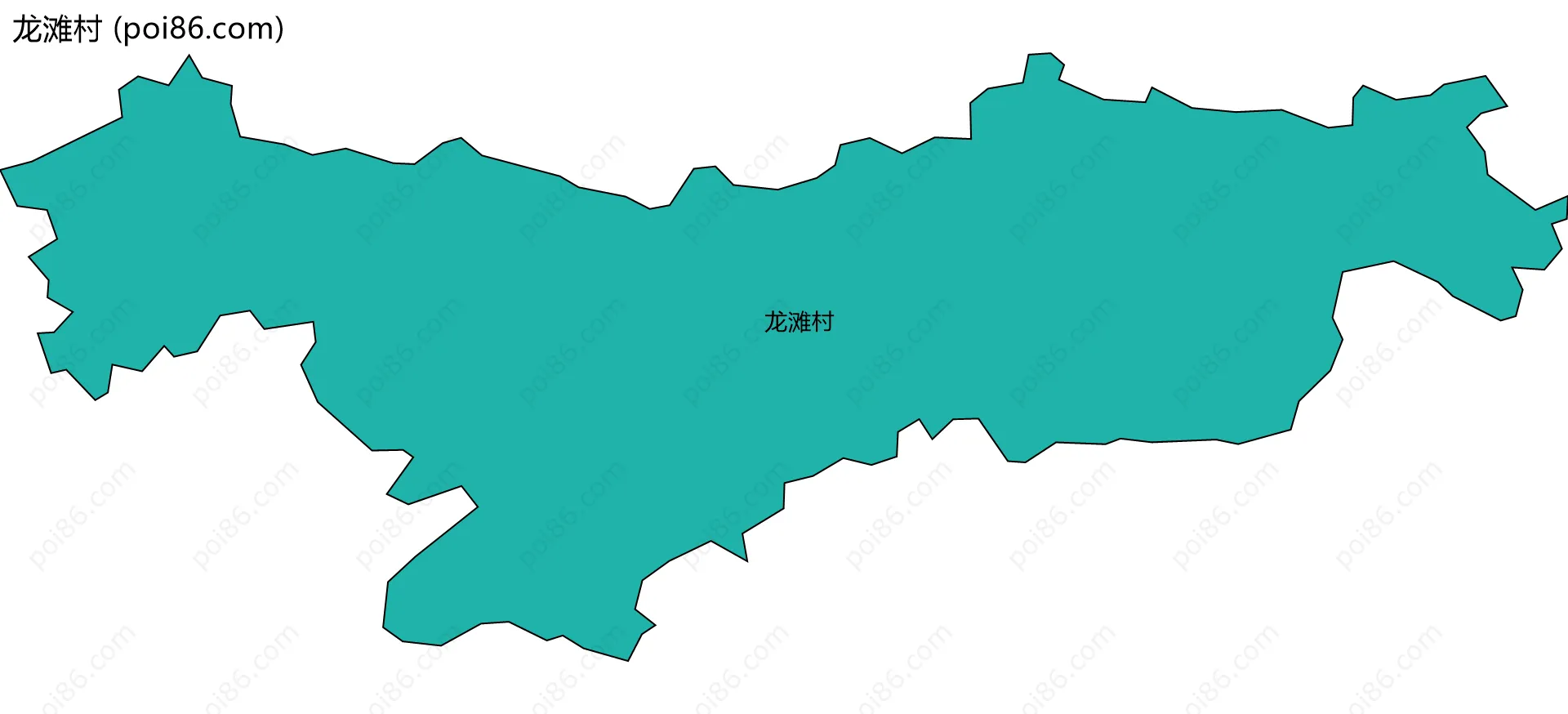 龙滩村边界地图