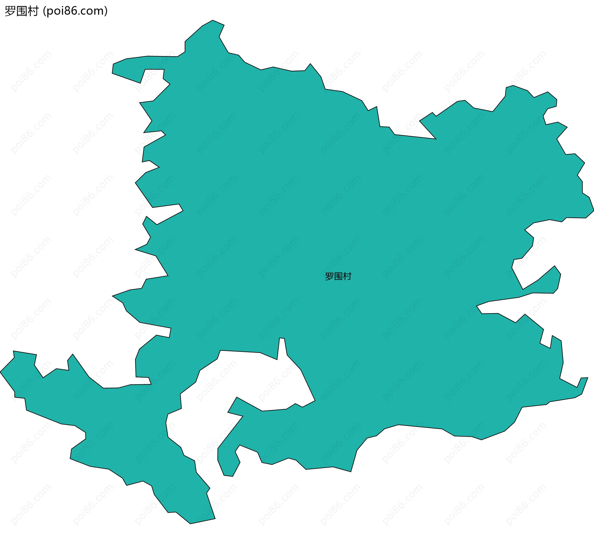 罗围村边界地图