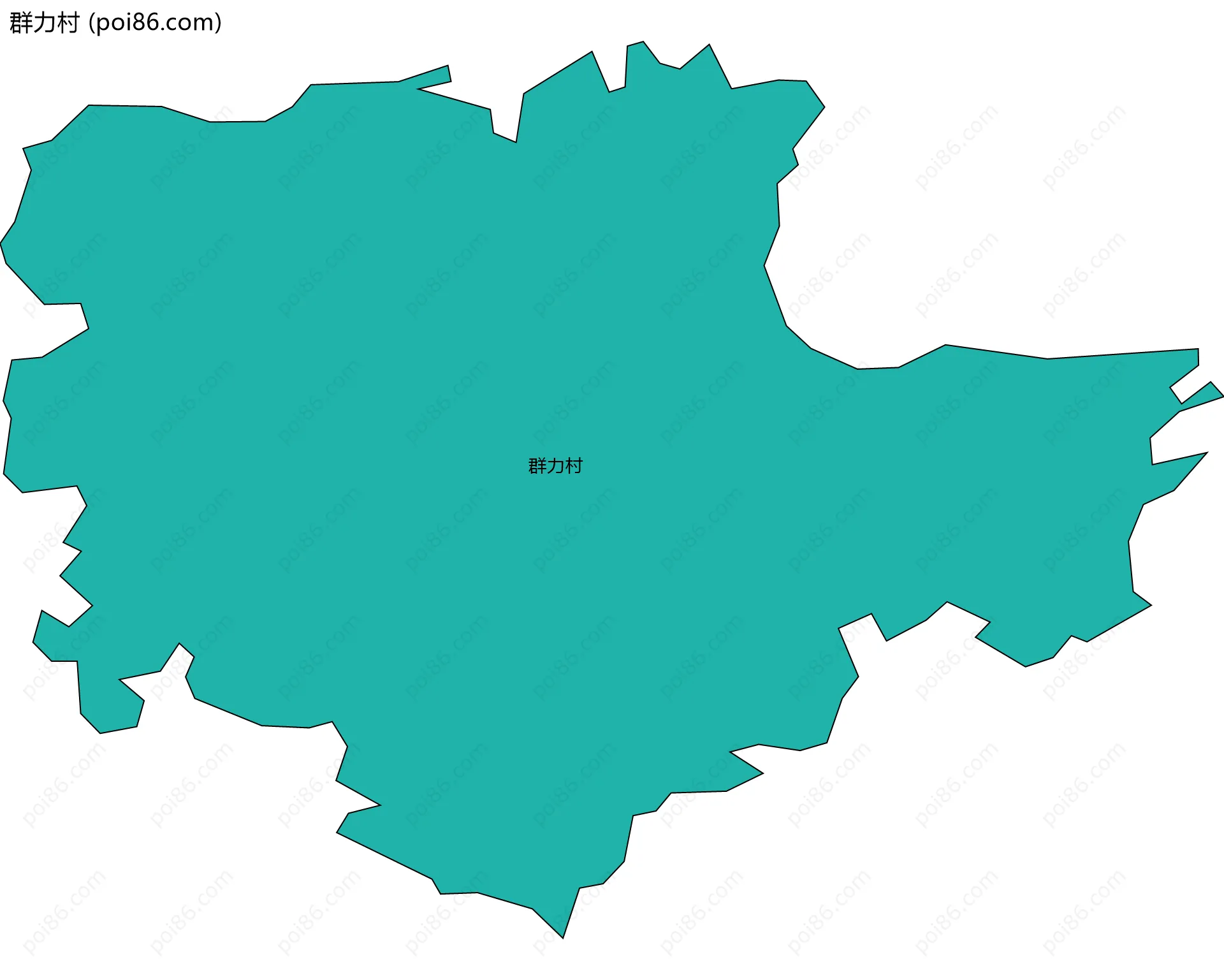 群力村边界地图