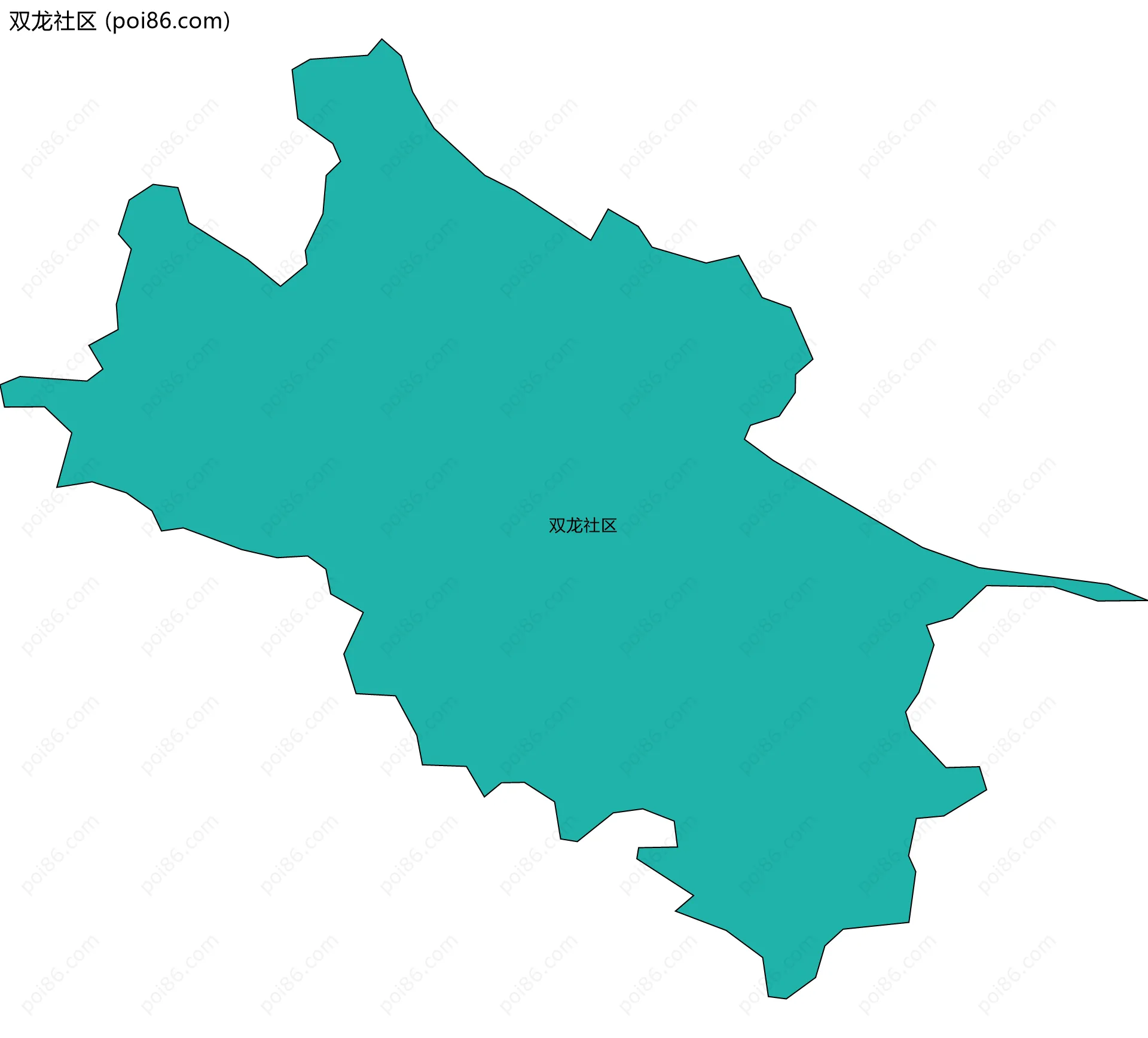 双龙社区边界地图