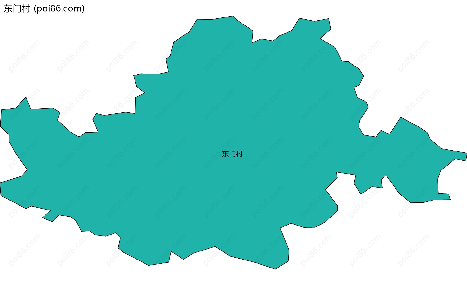 东门村边界地图