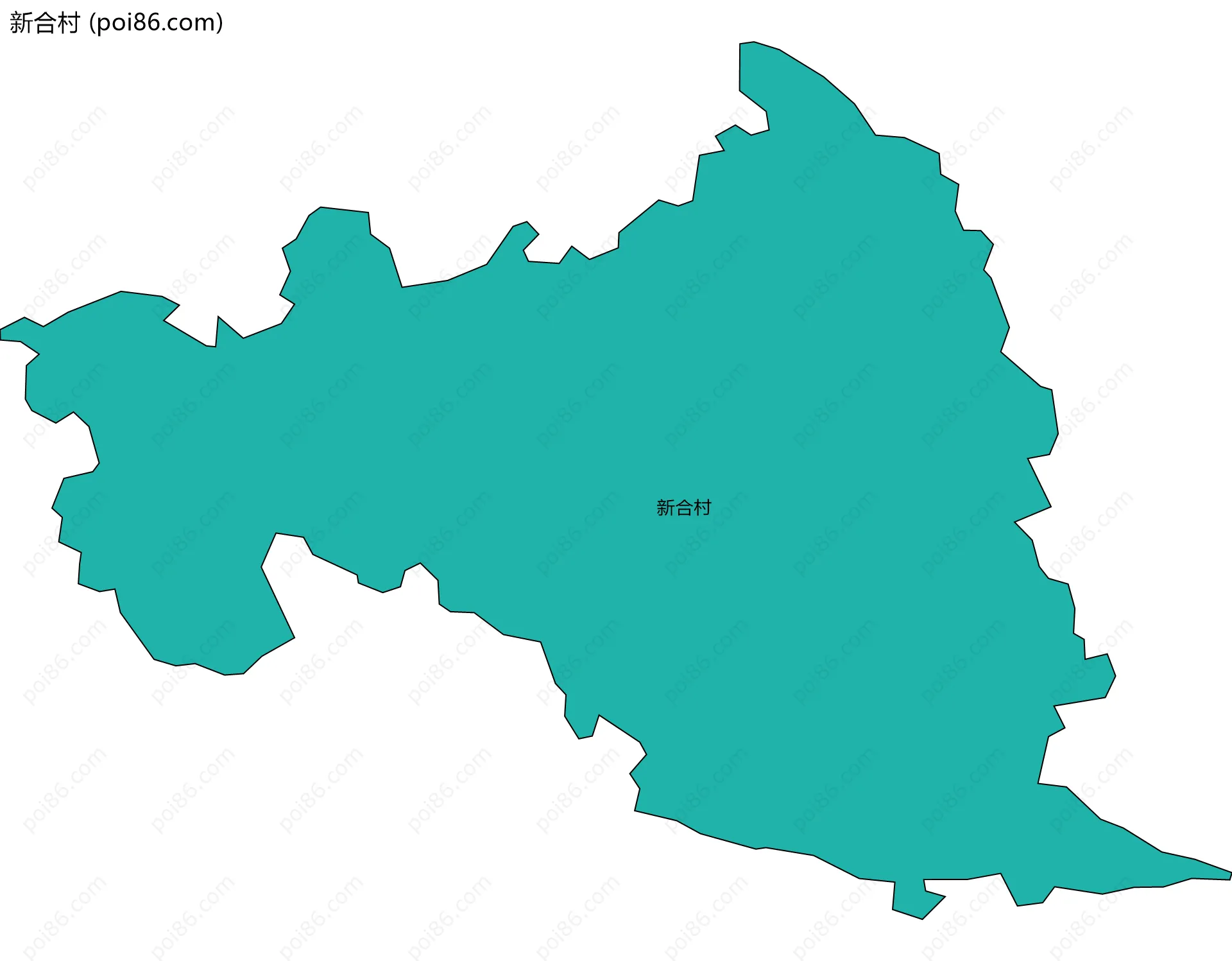 新合村边界地图