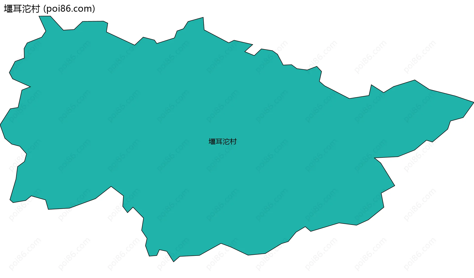 堰耳沱村边界地图