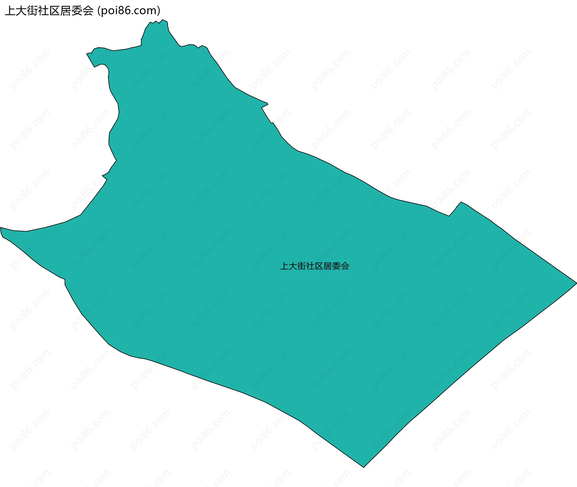上大街社区居委会边界地图