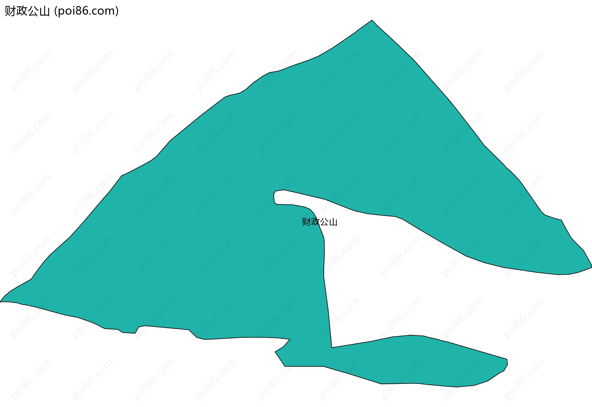 财政公山边界地图