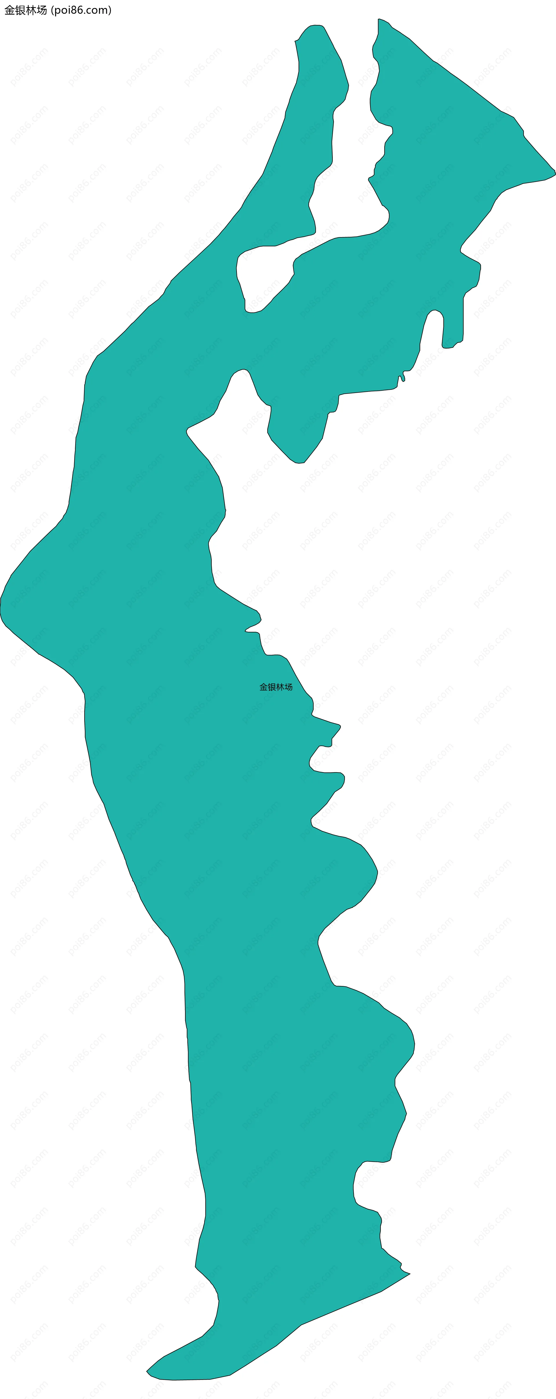 金银林场边界地图