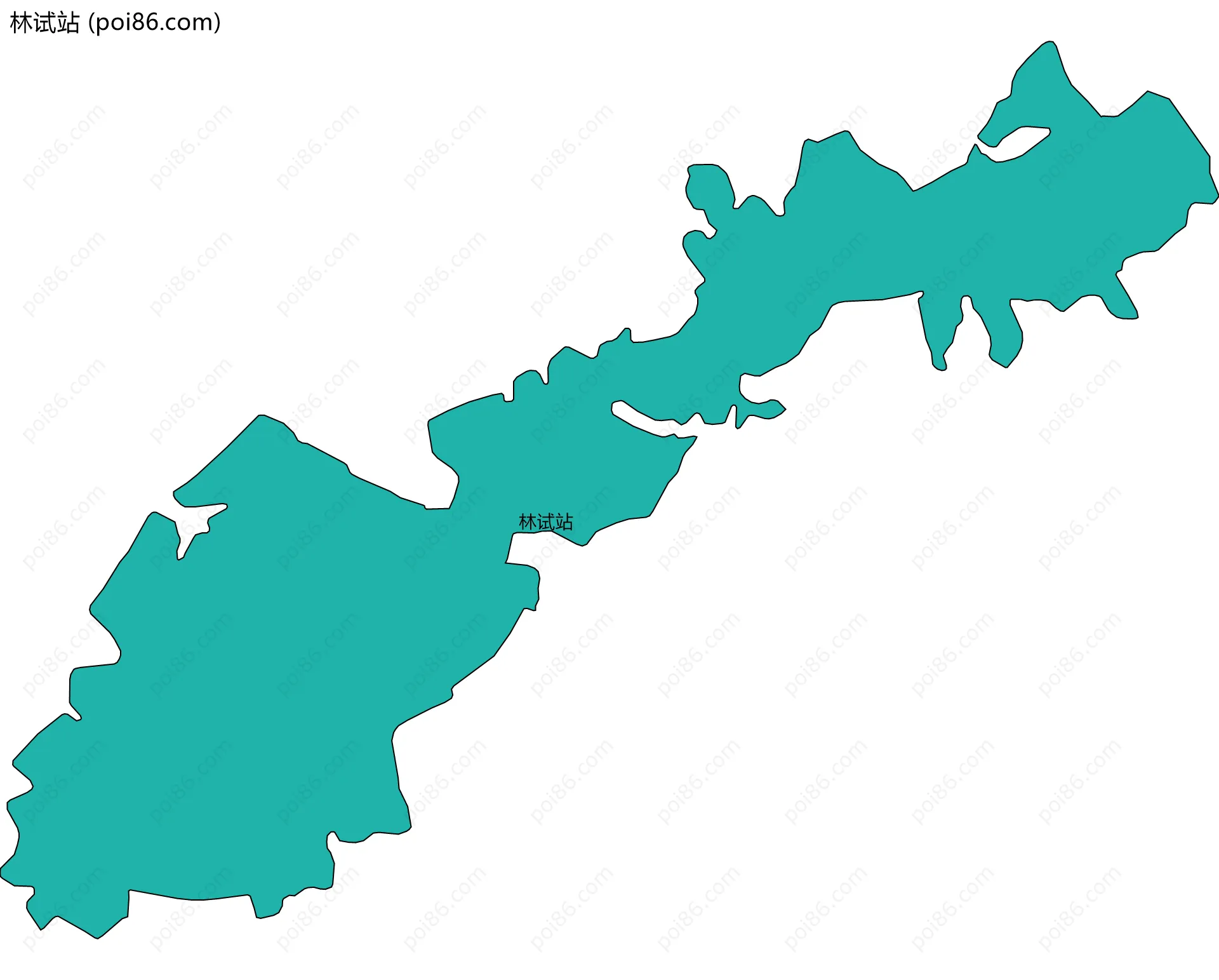 林试站边界地图