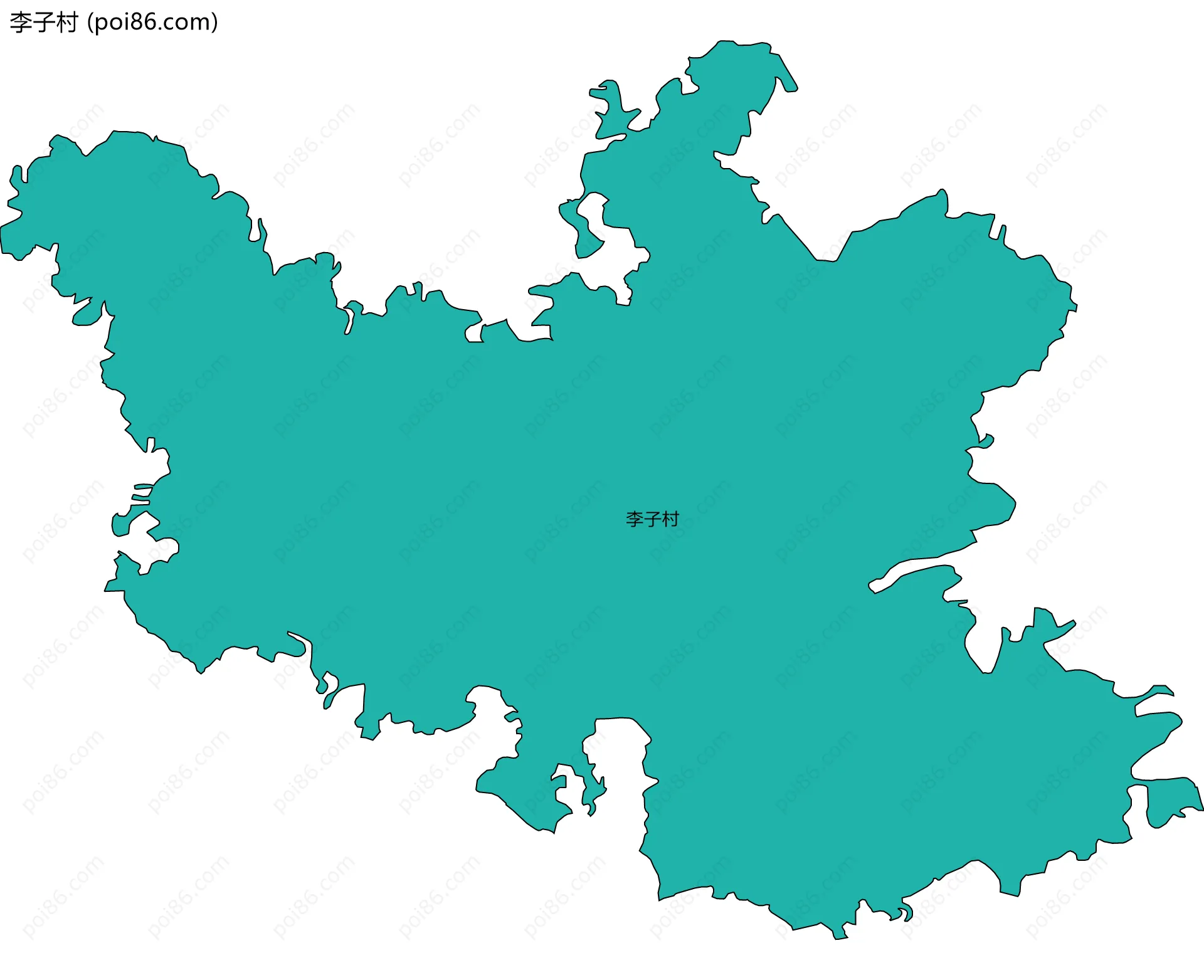 李子村边界地图