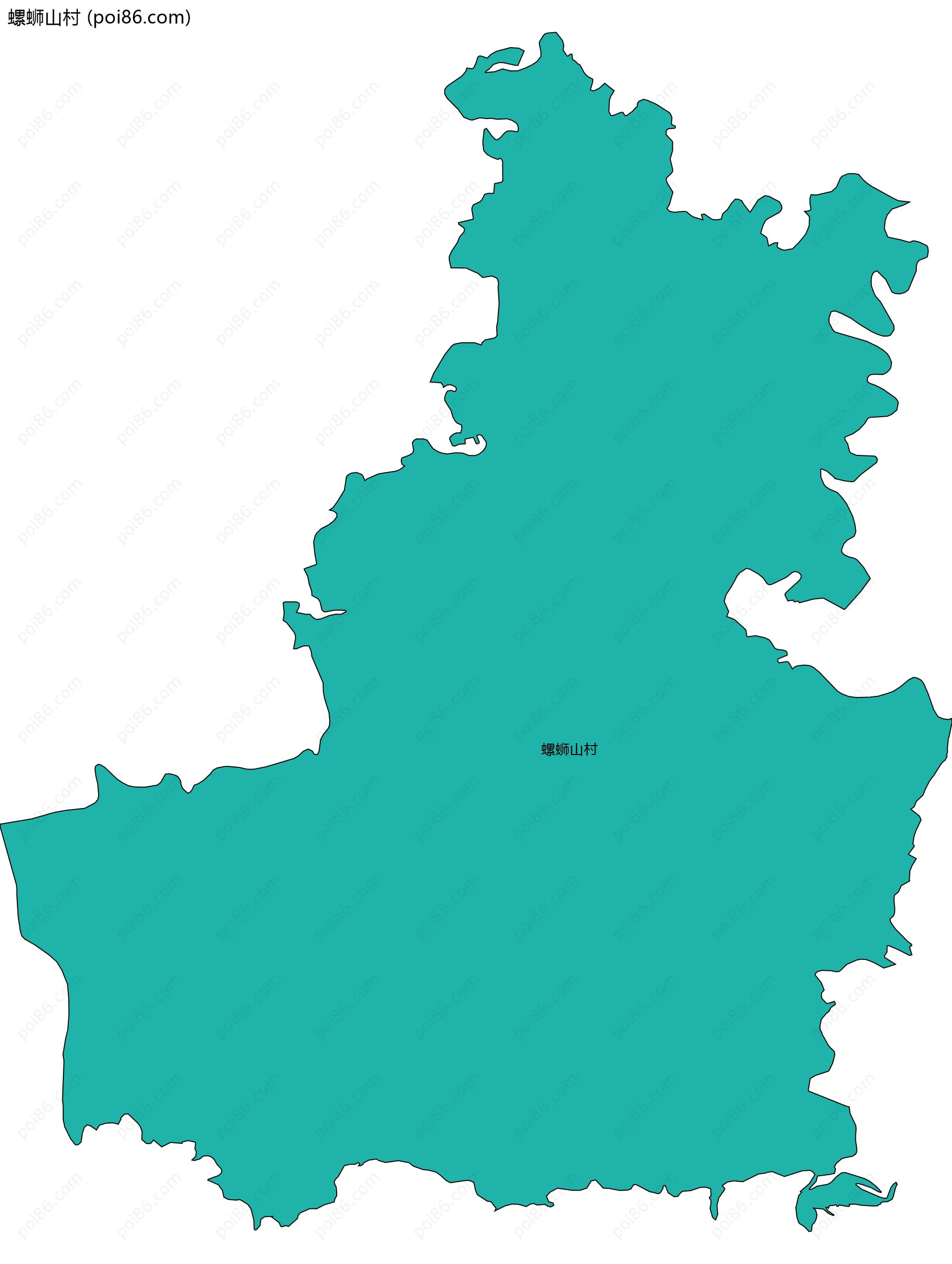 螺蛳山村边界地图