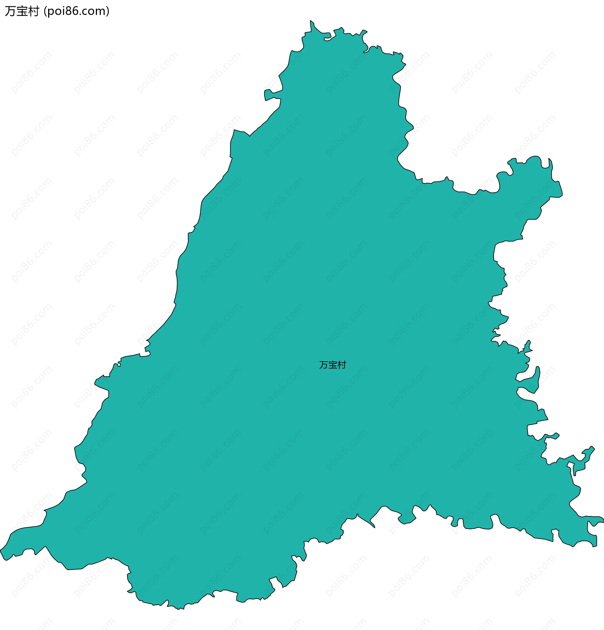 万宝村边界地图