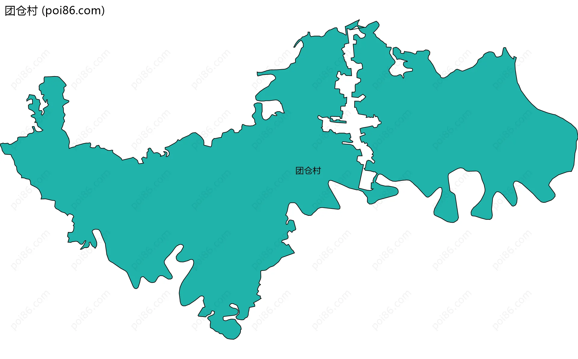 团仓村边界地图