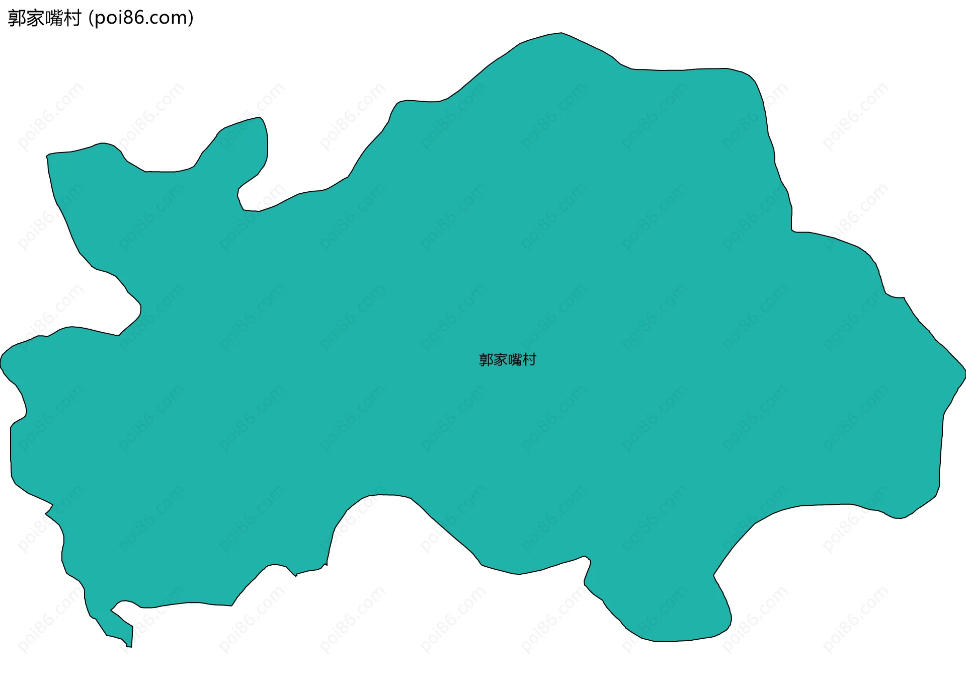 郭家嘴村边界地图