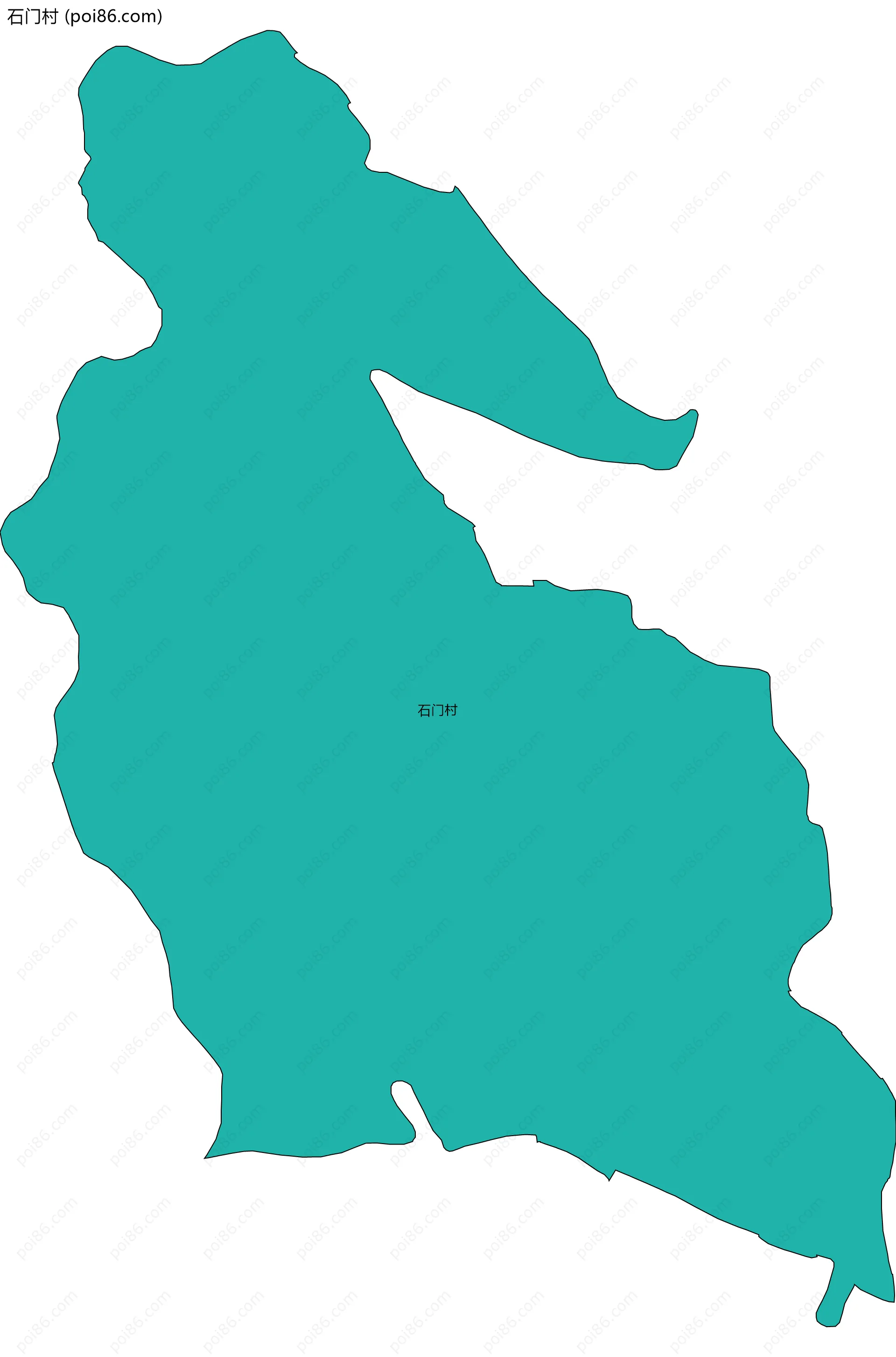 石门村边界地图